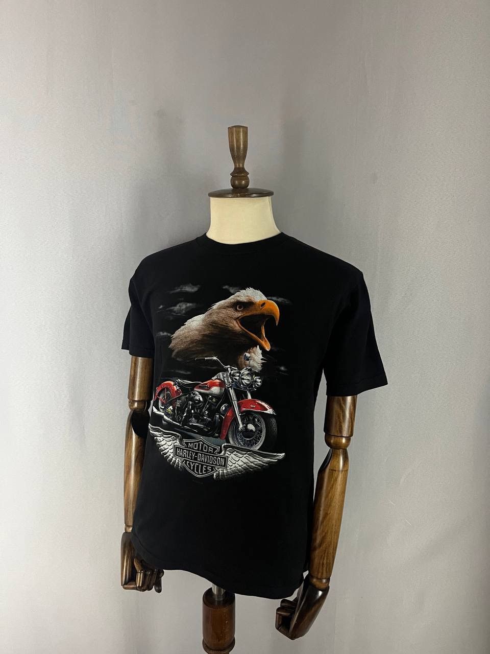 Harley Davidson Harley Davidson Tee T Shirt 2000 Vintage Eagle Moto Size US M / EU 48-50 / 2 - 1 Thumbnail