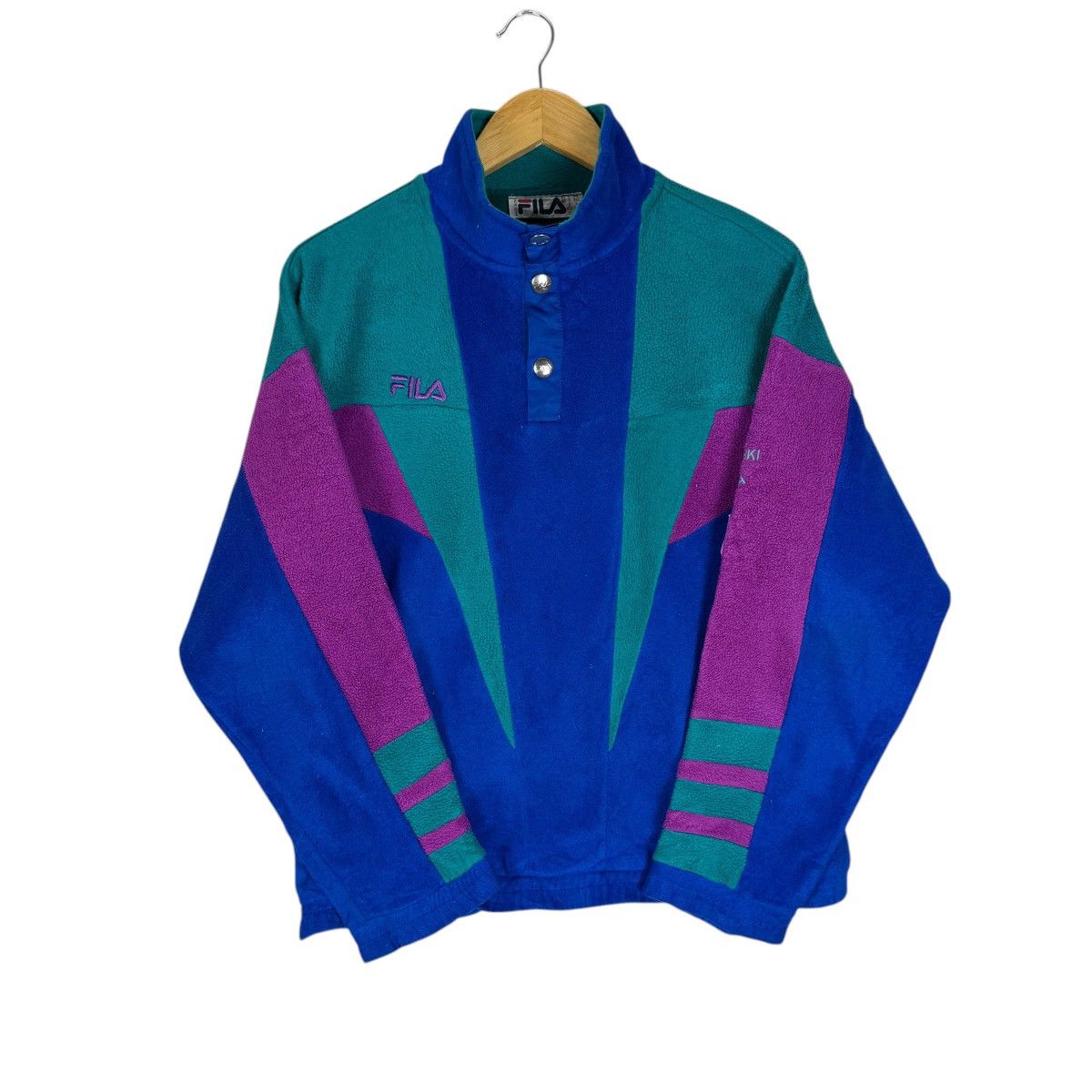Fila 🌟FILA ITALIA FLEECE COLORWAY JACKET Size M / US 6-8 / IT 42-44 - 7 Thumbnail