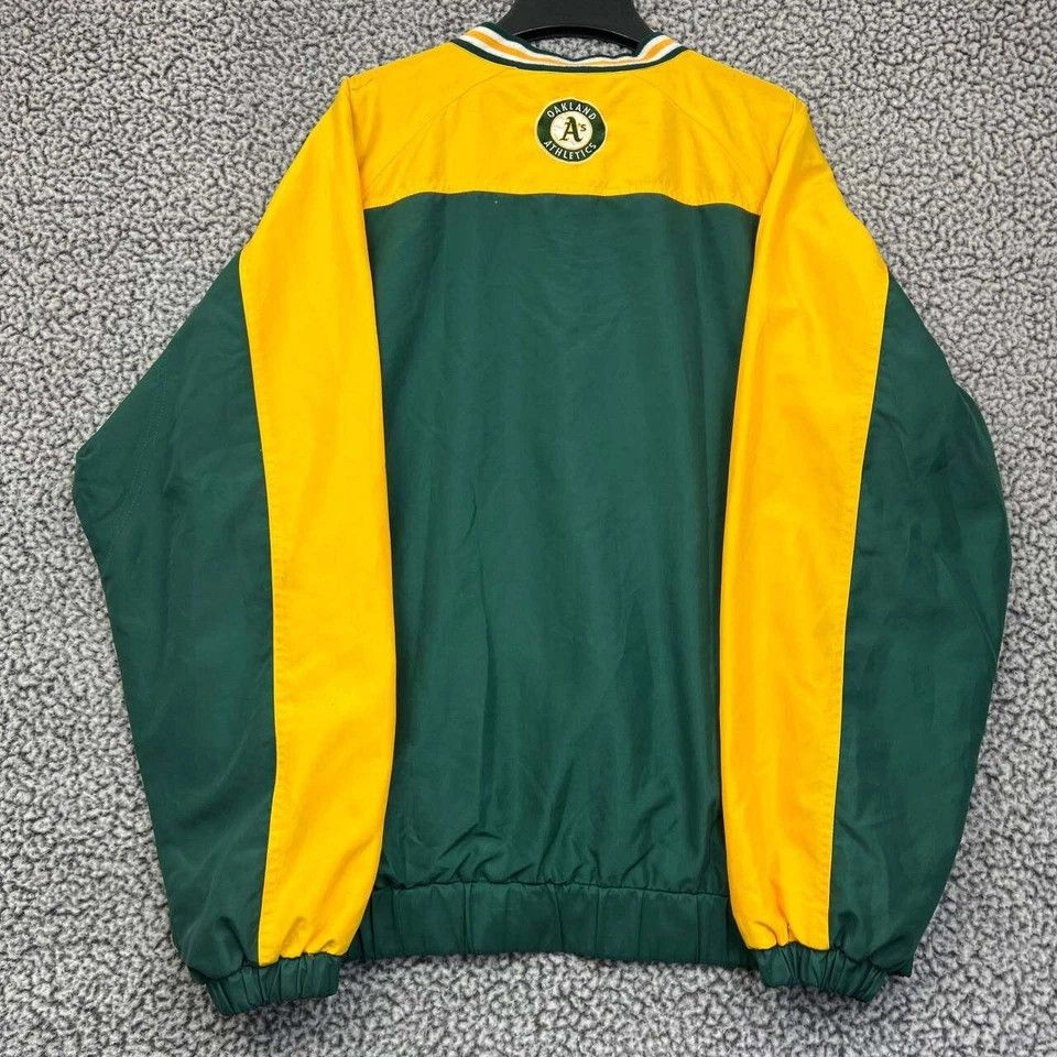 G-III × Vintage Oakland Athletics Windbreaker Jacket Men Pullover V-Neck M Size US M / EU 48-50 / 2 - 2 Thumbnail