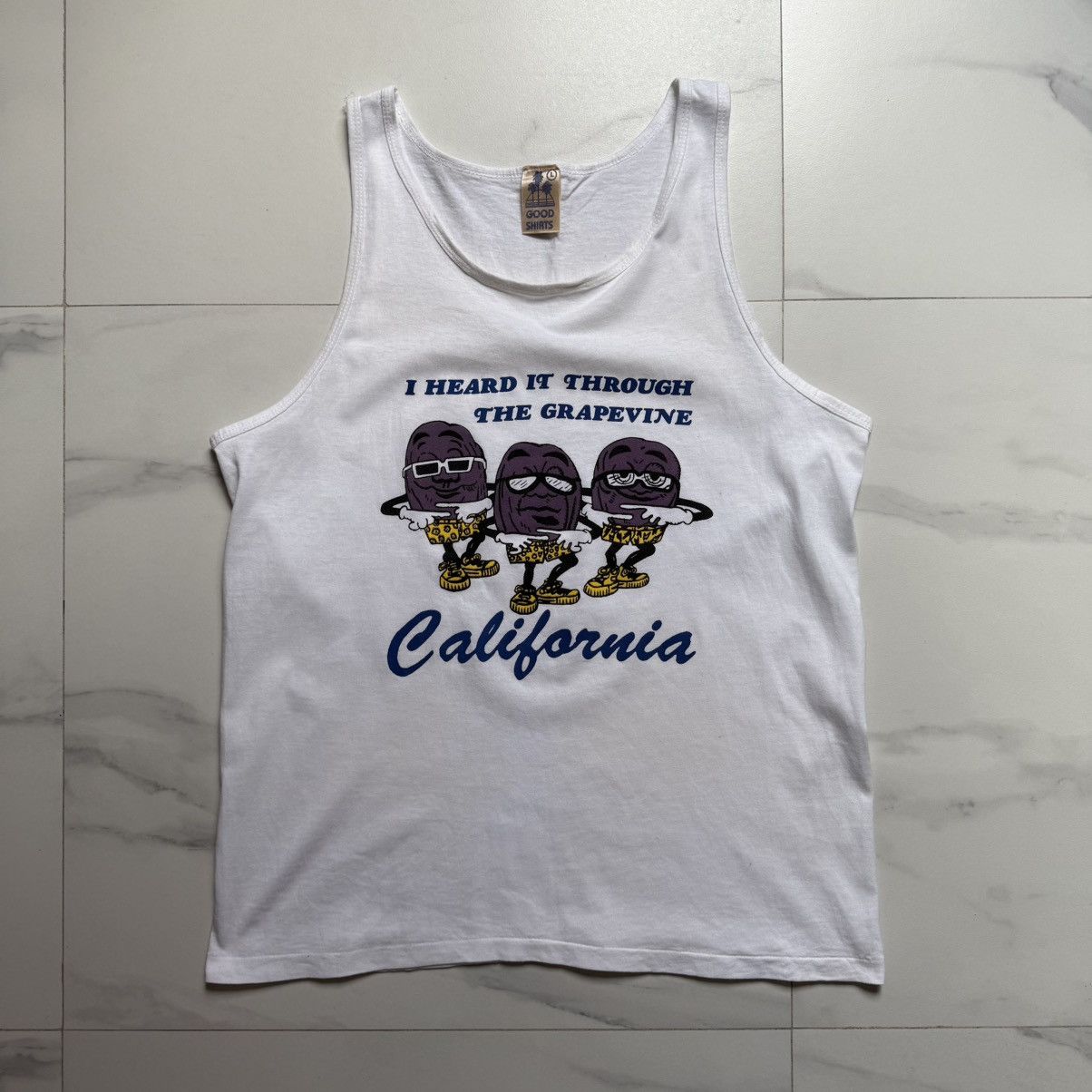 Vintage Vintage I Heard It Through The Grapevine Tank Top Size US L / EU 52-54 / 3 - 2 Thumbnail
