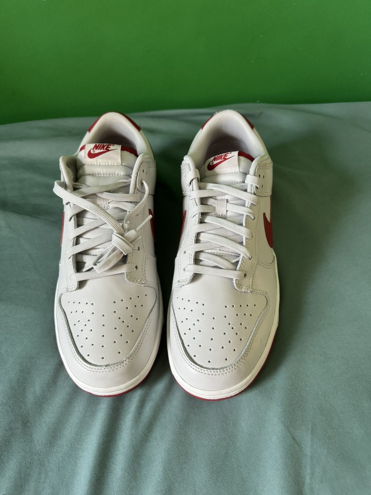 Nike Nike Dunk Low Vast Grey Varsity Red 2023 Size US 11.5 / EU 44-45 - 7 Thumbnail