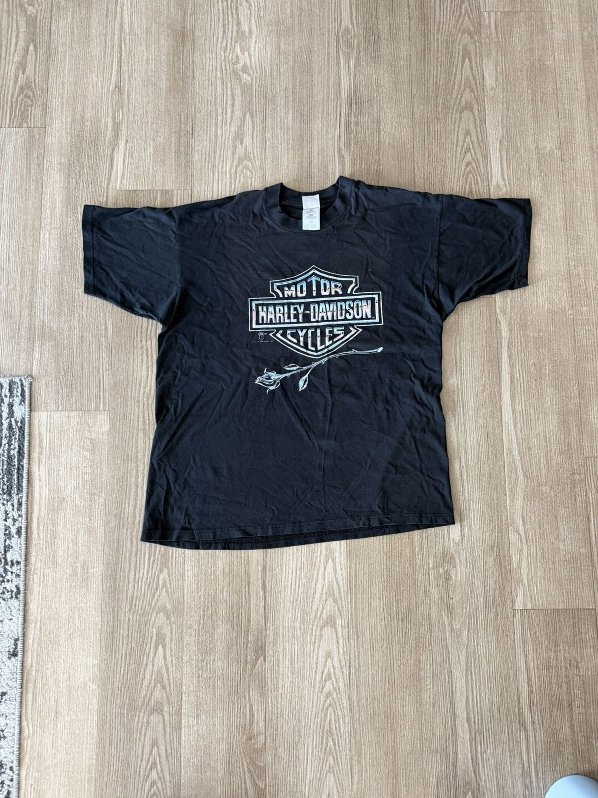 Harley Davidson Vintage Harley Davidson flower t shirt 1989 Size US L / EU 52-54 / 3 - 1 Thumbnail