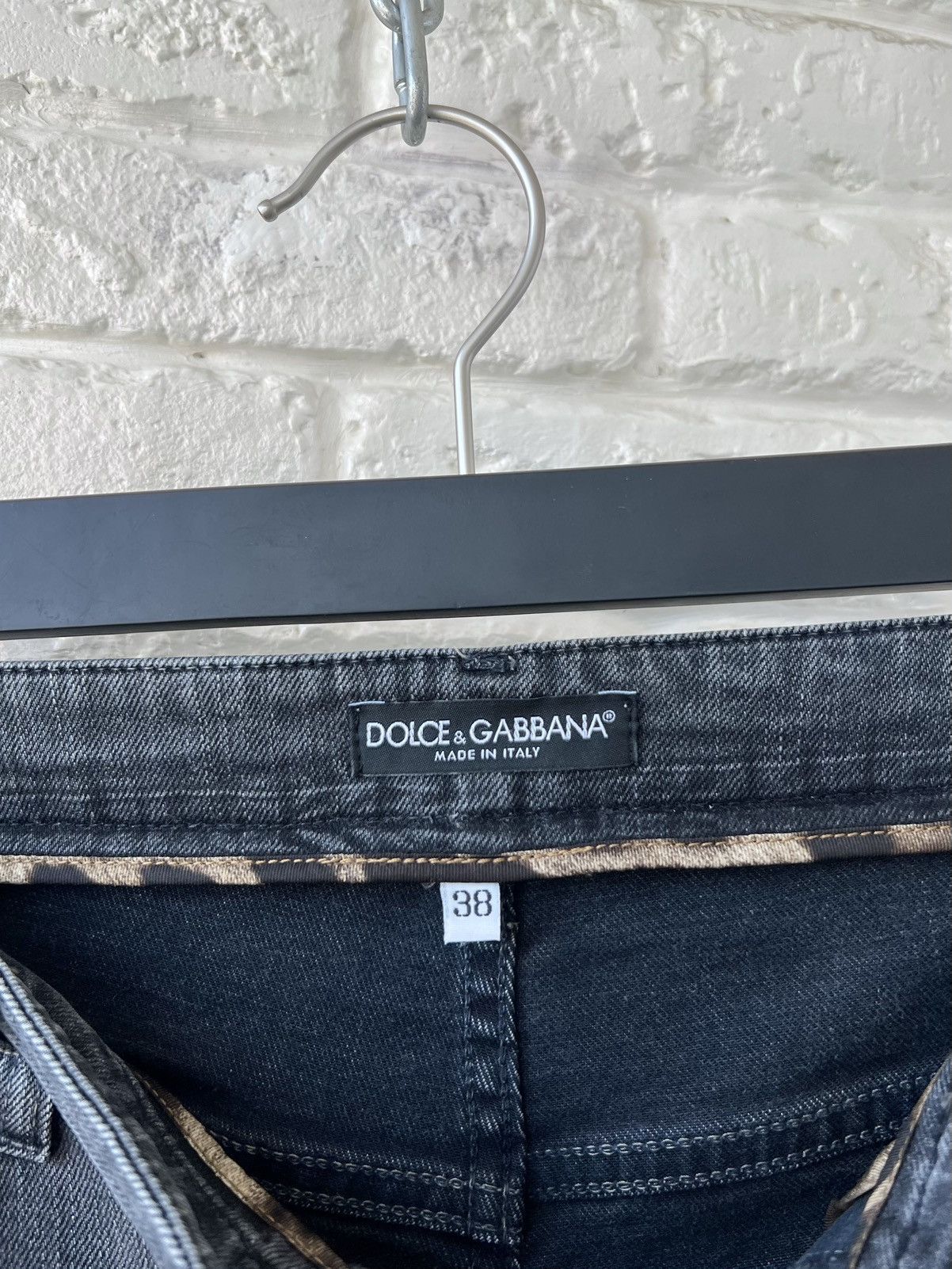 Dolce & Gabbana Dolce&Gabbana Black Logo Denim Slim Jeans Size 26" / US 2 / IT 38 - 6 Thumbnail
