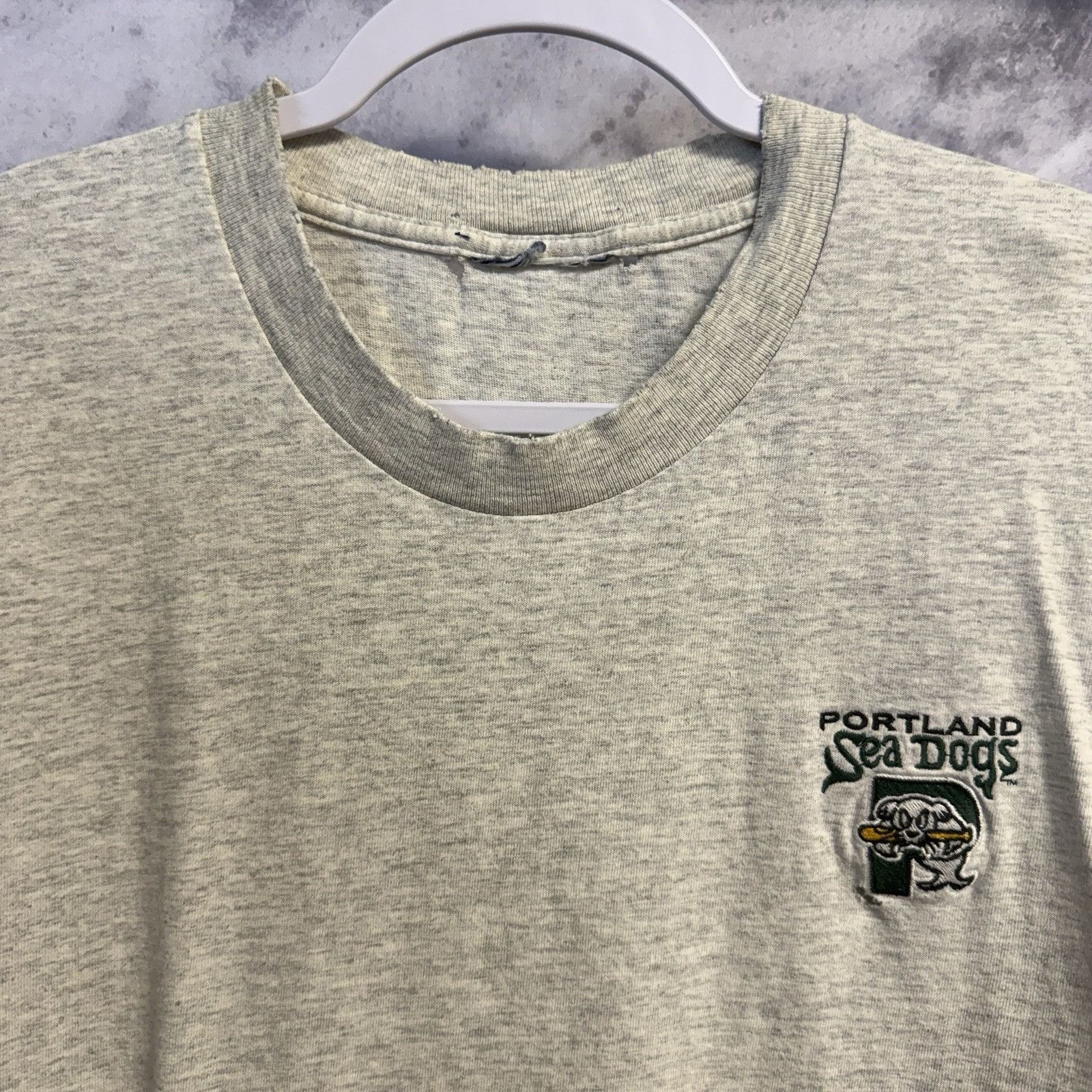 Vintage Vintage Portland Sea Dogs T Shirt Mens 2XL Gray Minor League Size US XXL / EU 58 / 5 - 1 Thumbnail
