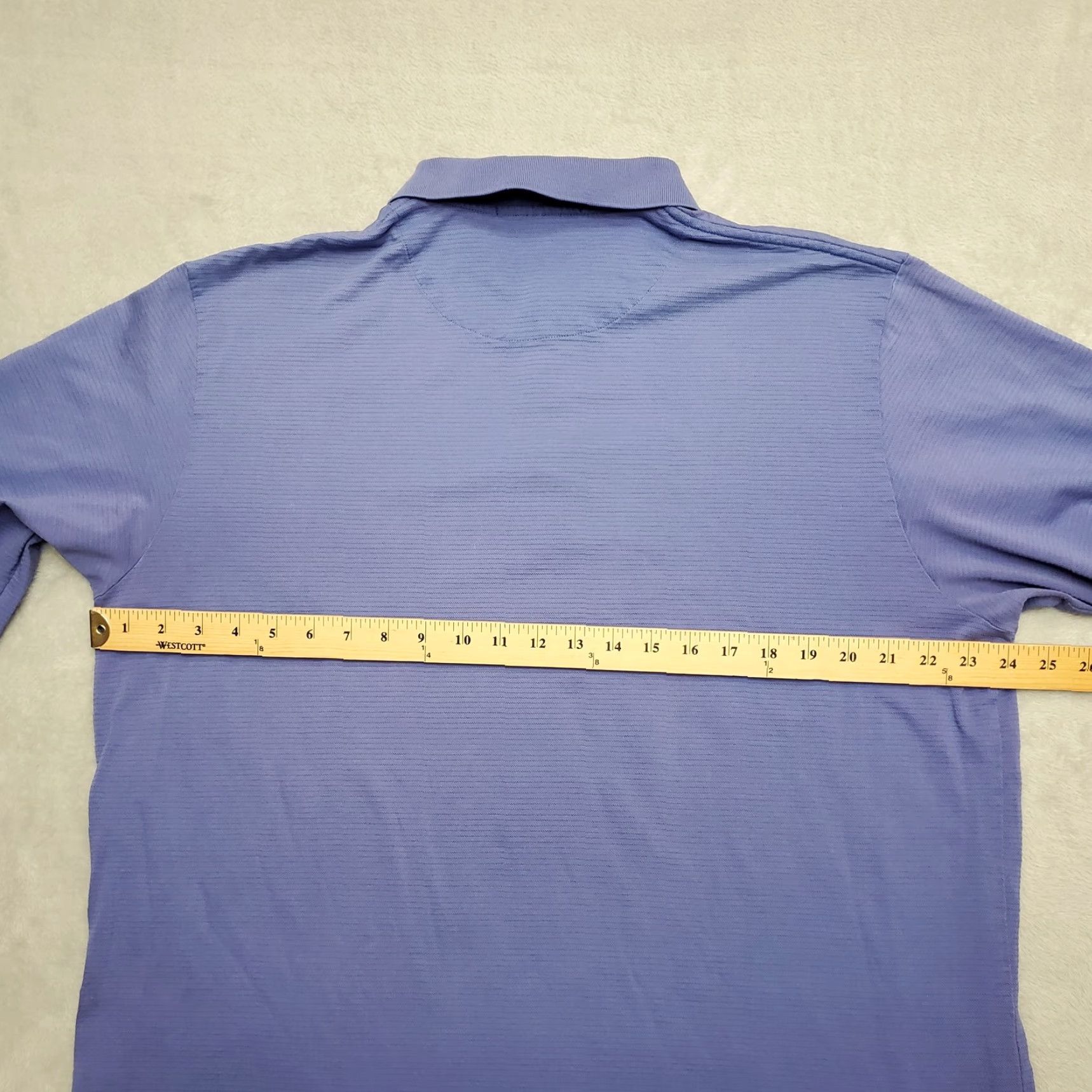 Polo Ralph Lauren Polo Ralph Lauren Shirt Men XL Blue Ribbed 100% Pima Cotton Casual Polo Shirt Size US XL / EU 56 / 4 - 7 Thumbnail