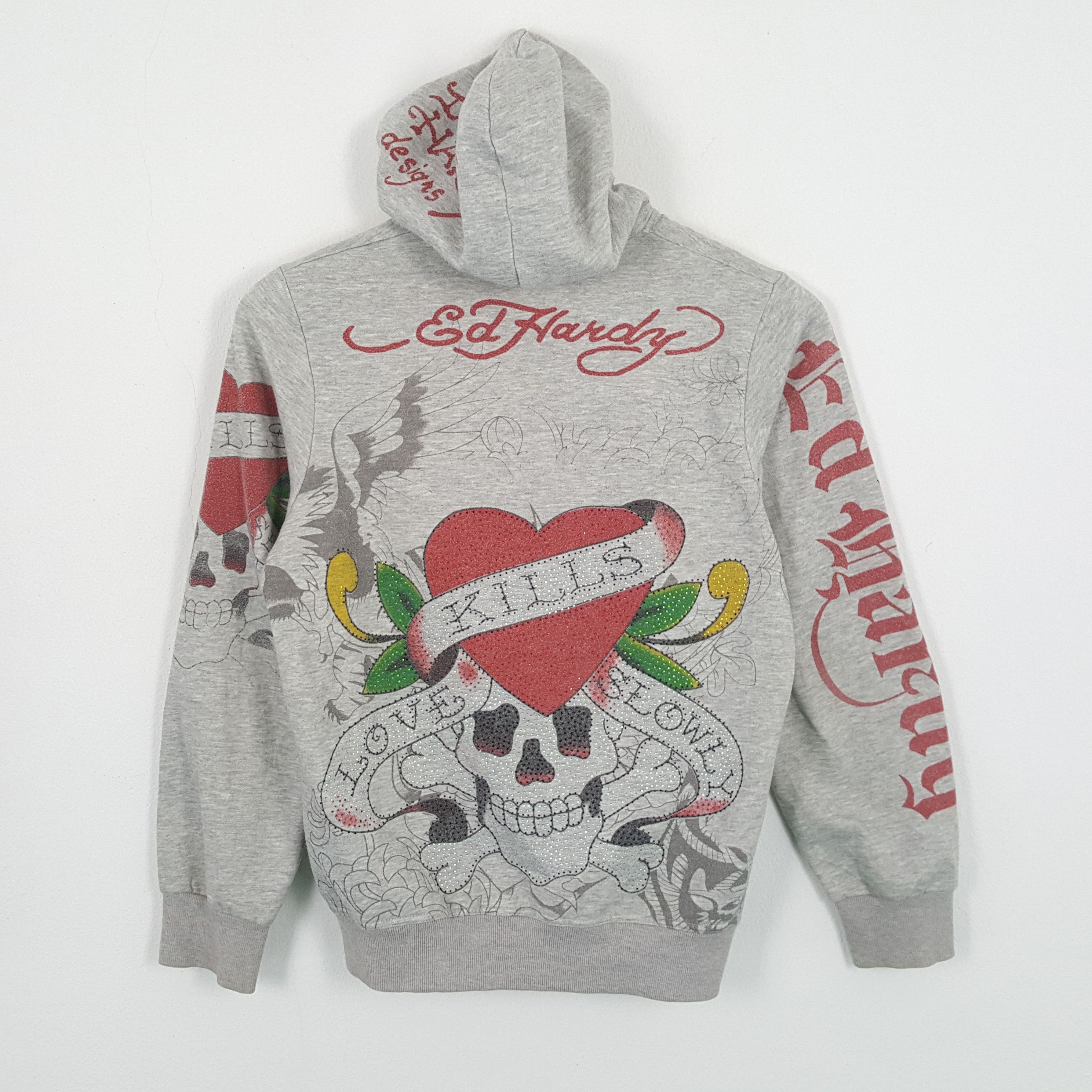 Christian Audigier × Ed Hardy × Vintage Vintage ED-HARDY by CHRISTIAN AUDIGIER Designer Brand Hoodie Size US M / EU 48-50 / 2 - 1 Thumbnail