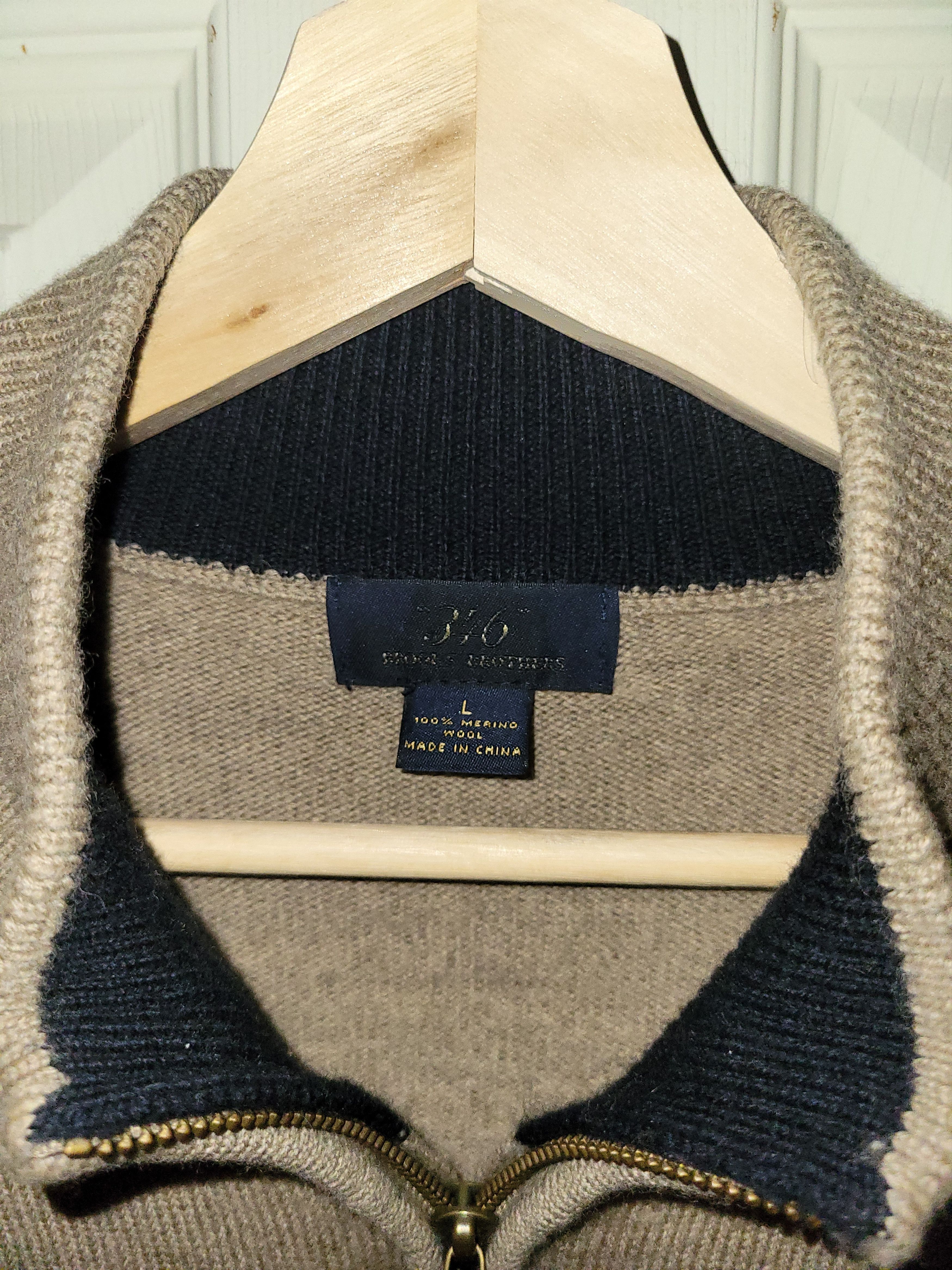 Brooks Brothers Brooks Brothers "346" 100% Merino Wool Quarter-Zip Size US L / EU 52-54 / 3 - 2 Thumbnail