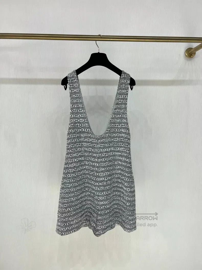 Chanel Chanel 24P striped grey dress Size XS / US 0-2 / IT 36-38 - 3 Thumbnail