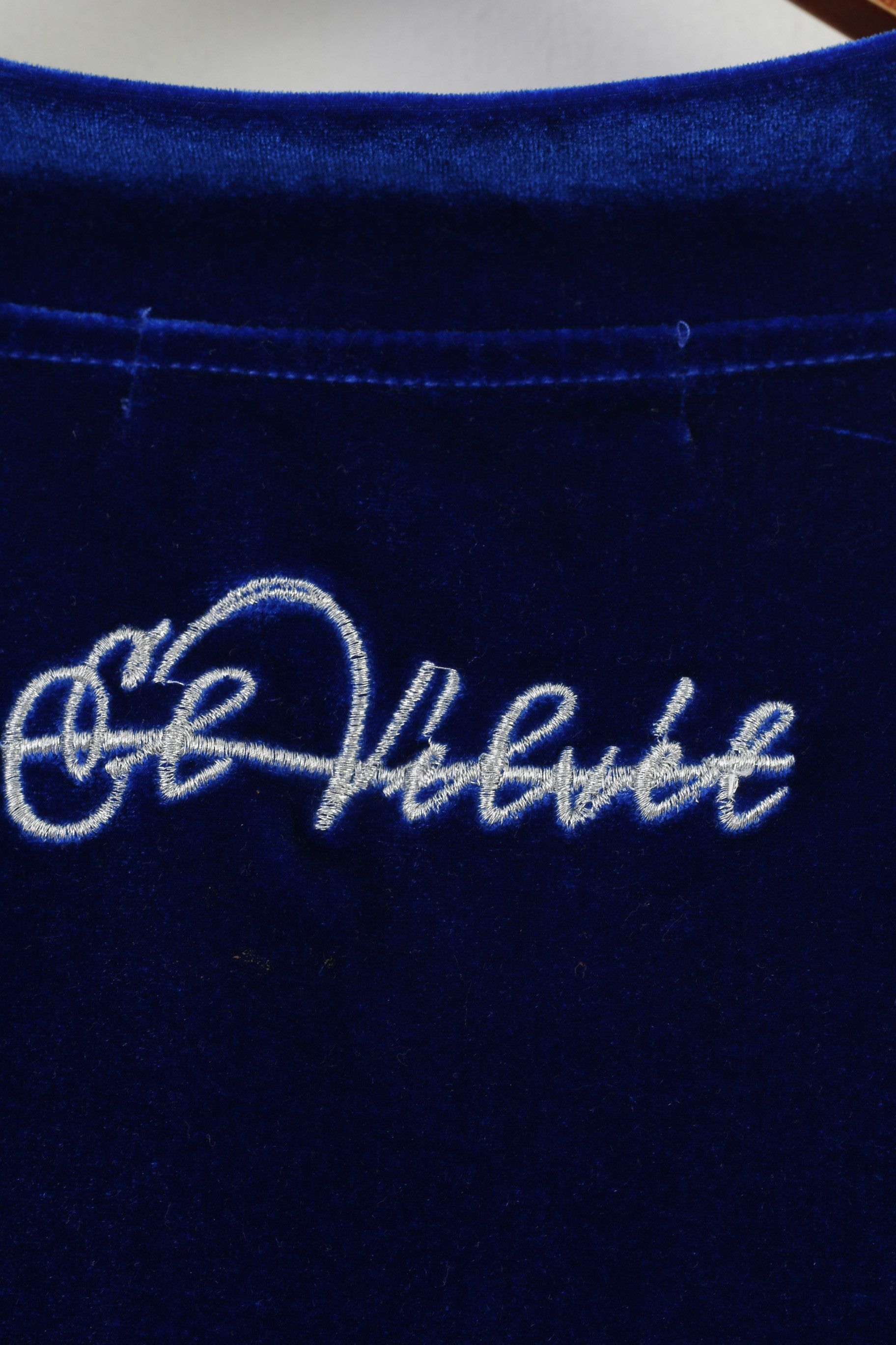 Velvet Velvet Woman L Sweatshirt Navy Full Zipper 10546 Size L / US 10 / IT 46 - 6 Thumbnail