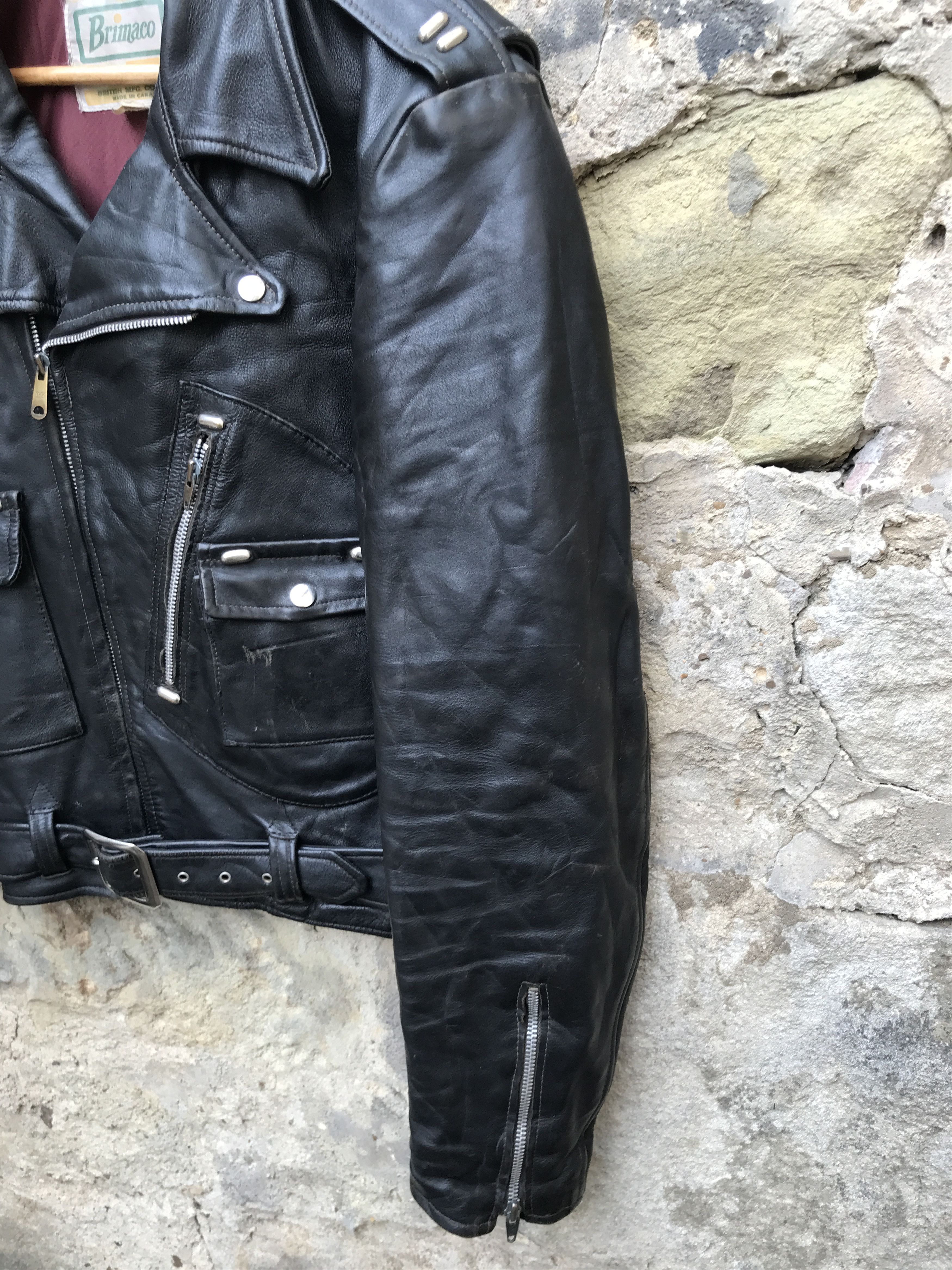Buco Rare Vintage 60s Brimaco D Pocket Biker Leather Jacket Size US L / EU 52-54 / 3 - 8 Thumbnail