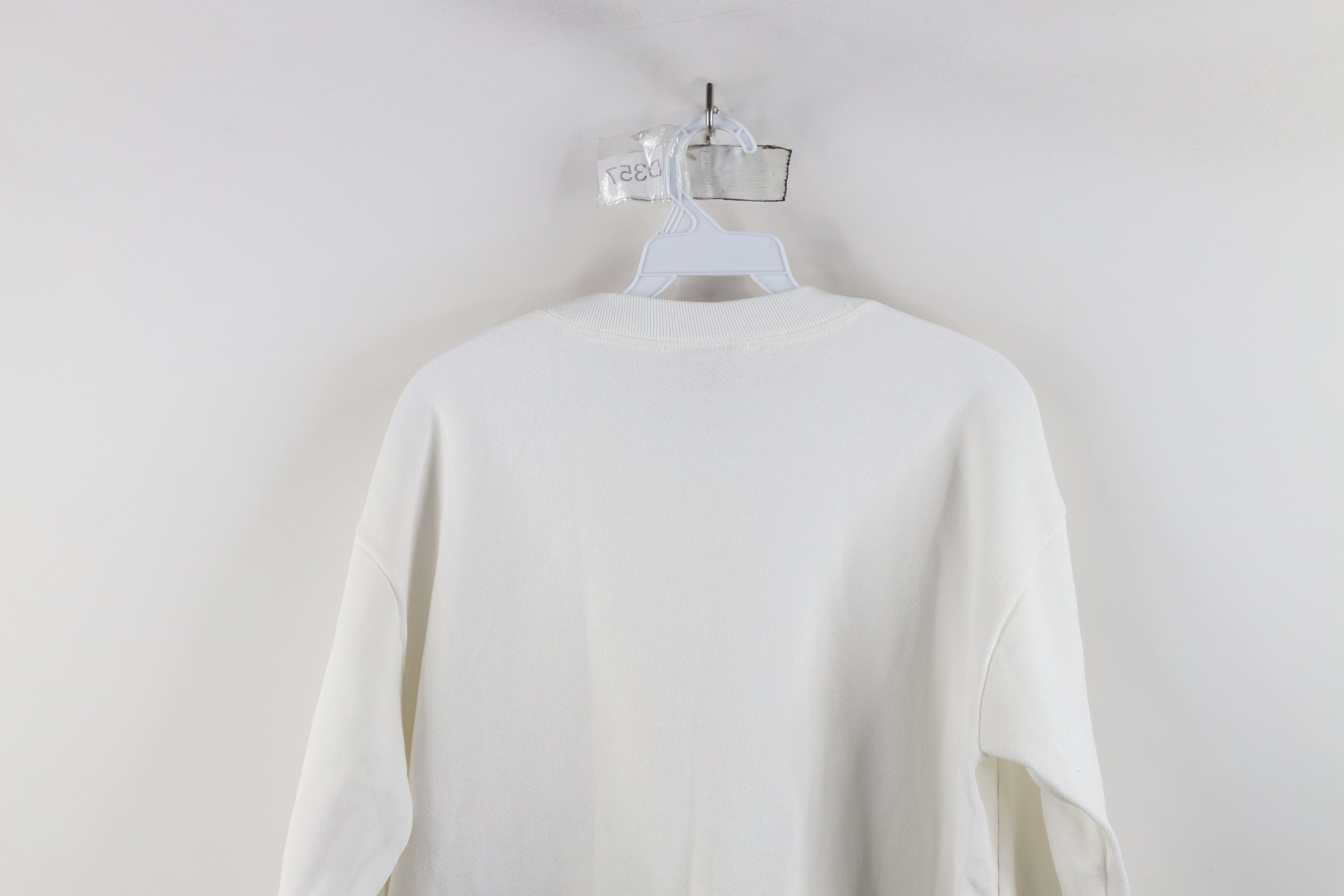 Vintage Vintage 90s Streetwear Blank Crewneck Sweatshirt White USA Size US M / EU 48-50 / 2 - 12 Thumbnail