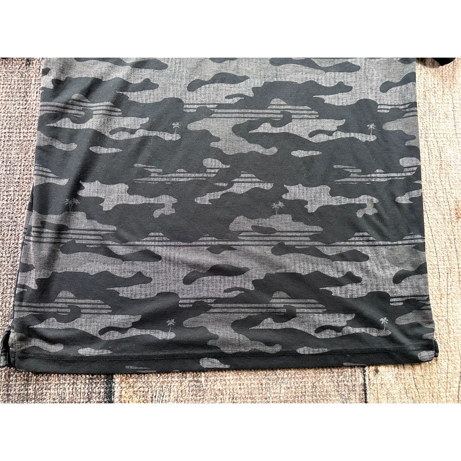 TravisMathew Travis Mathew Camouflage Polo Shirt Mens XXL Black Gray Size US XXL / EU 58 / 5 - 4 Thumbnail
