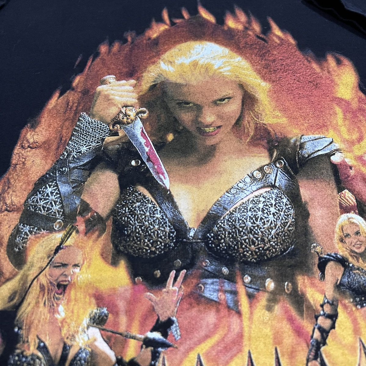 Vintage Vintage 90s Callisto Xena Princess Warrior Fire MovieTee XL Size US XL / EU 56 / 4 - 3 Thumbnail