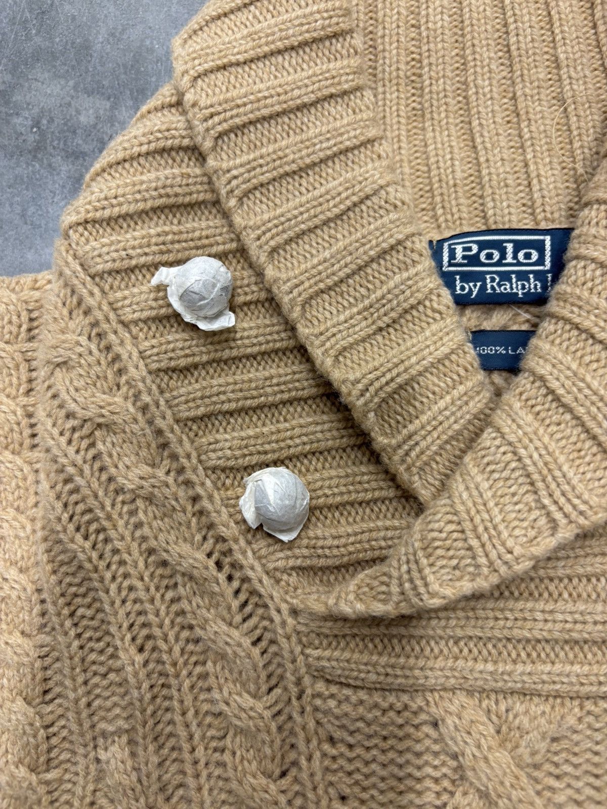 Polo Ralph Lauren Polo Ralph Lauren Cable Knit Sweater Mens XL Lambswool New Size US XL / EU 56 / 4 - 3 Thumbnail