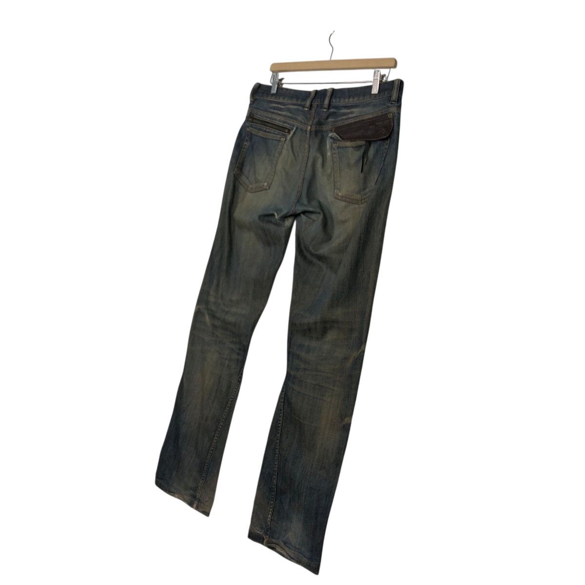 Japanese Brand Monsieur Nicole Vintage Distressed Denim Rare Fade Size 34" / US 12 / IT 48 - 13 Thumbnail