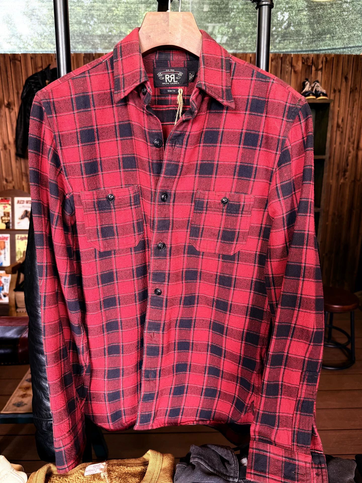 RRL Ralph Lauren RRL Red Black Plaid Shirt XS Size US XS / EU 42 / 0 - 1 Thumbnail