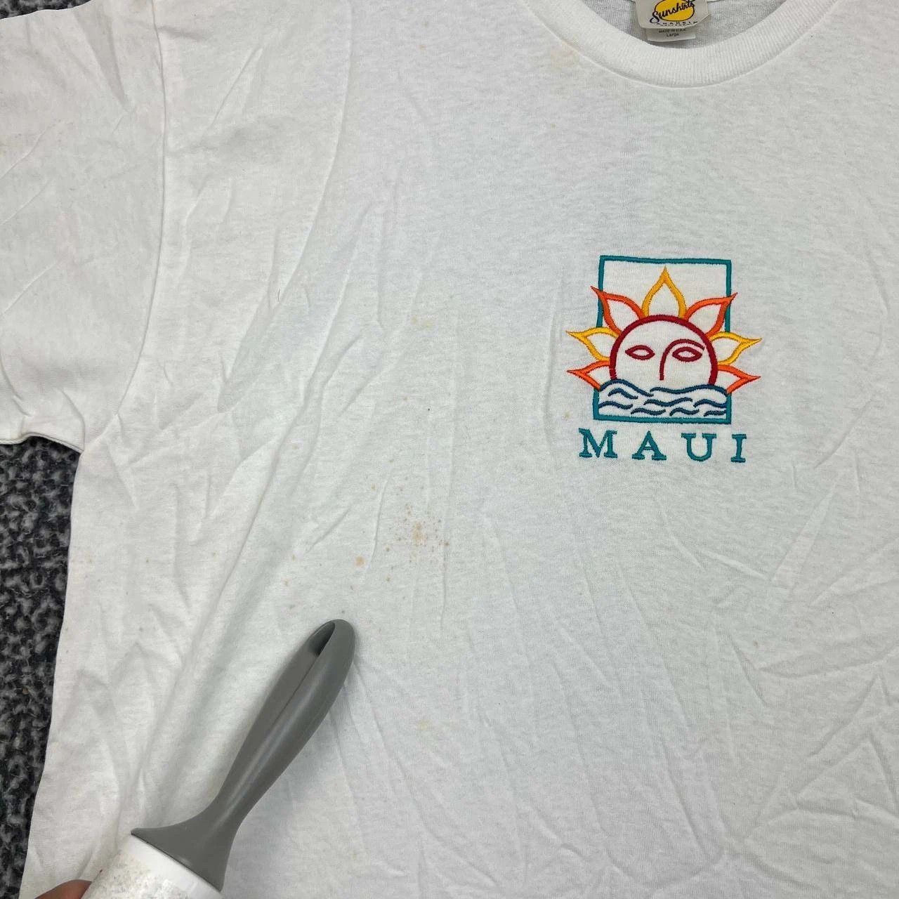 Other Vintage Maui Shirt Men Large White Short Sleeve Crew Neck Size US L / EU 52-54 / 3 - 6 Thumbnail