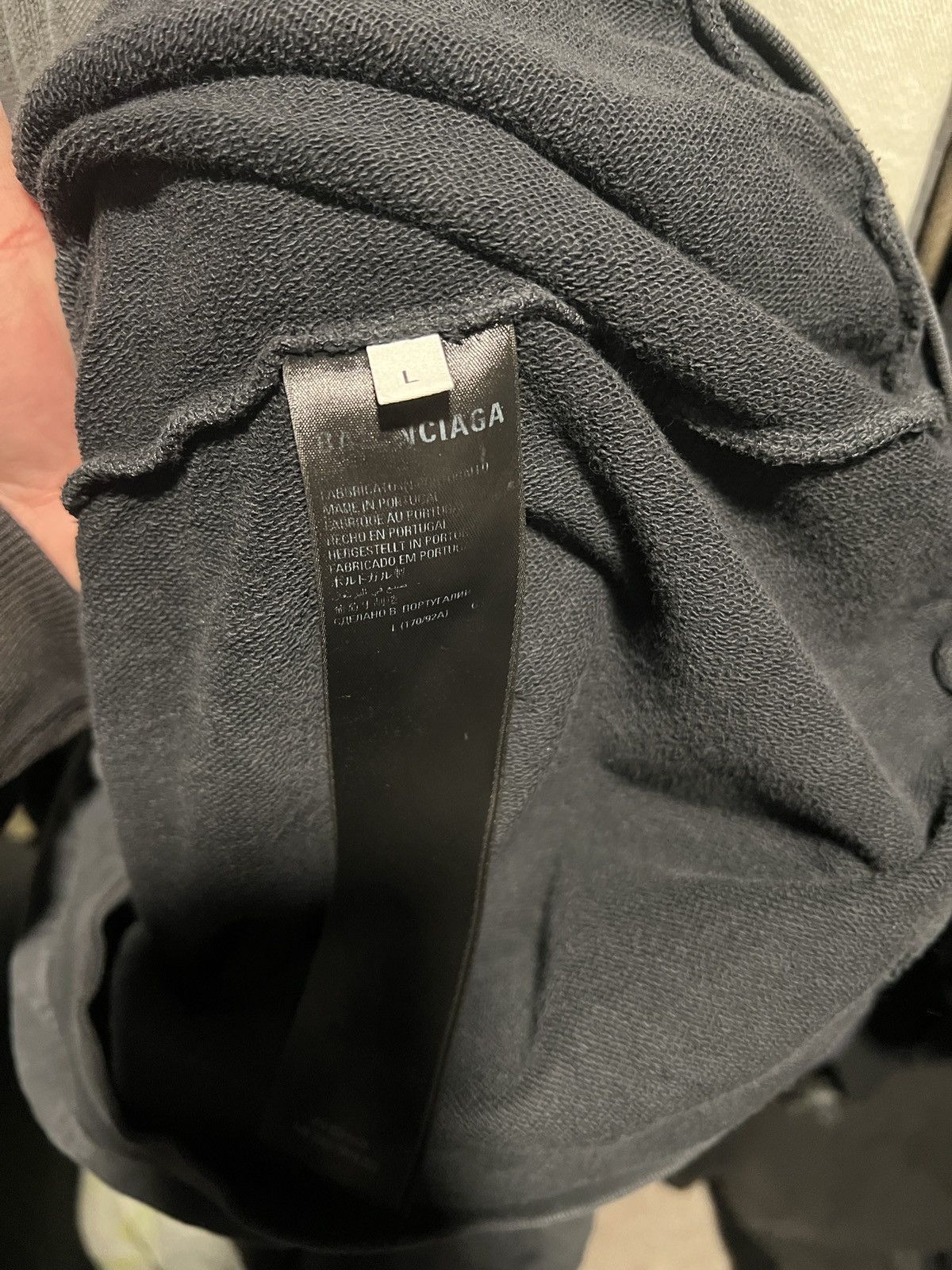 Balenciaga Sporty B Washed Zip Up Hoodie Size US XL / EU 56 / 4 - 6 Thumbnail