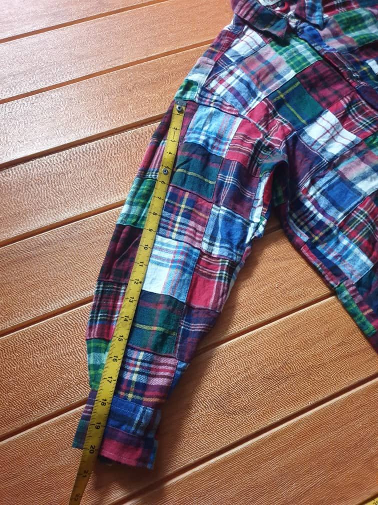 Japanese Brand 💥 Blue Cross Patchwork Japanese brand Shirt Size US L / EU 52-54 / 3 - 9 Thumbnail