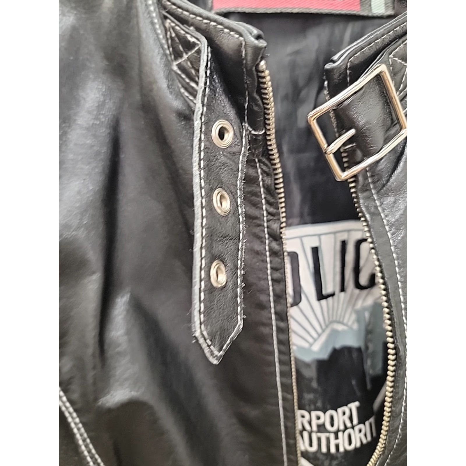 Vintage VINTAGE Wilson's Leather Women's Jacket Black Biker 90s Size L Steel Zipper Mens? Size L / US 10 / IT 46 - 5 Thumbnail
