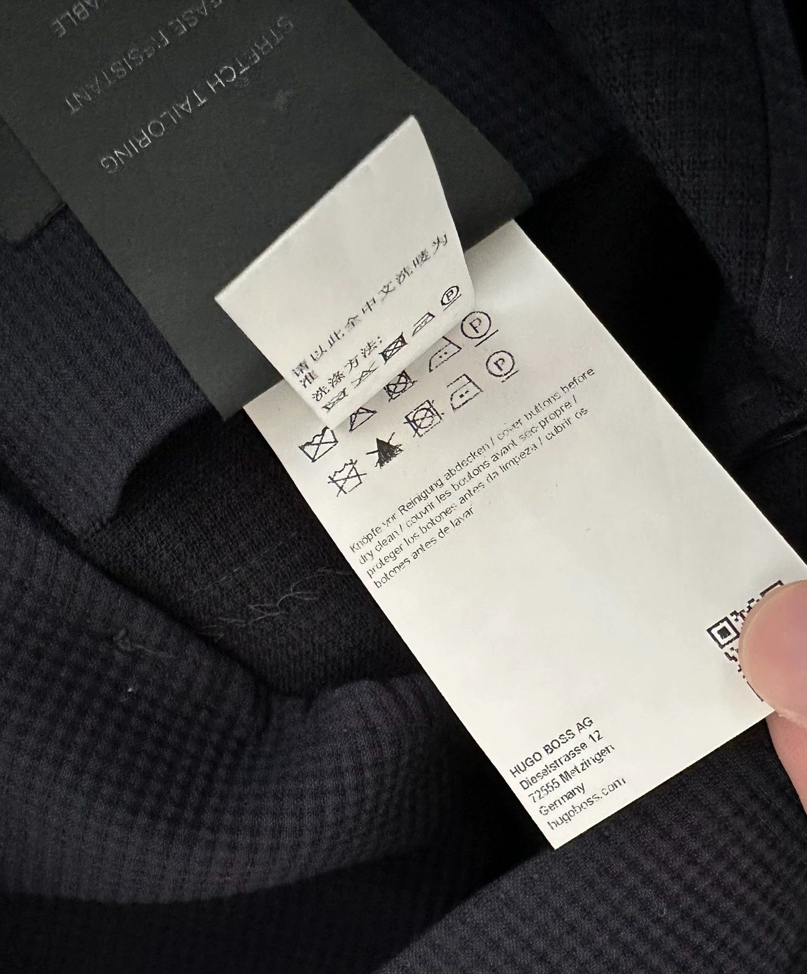 Hugo Boss HUGO BOSS Men's Grid Check Wool Blend Blazer 50 Size 50R - 5 Thumbnail