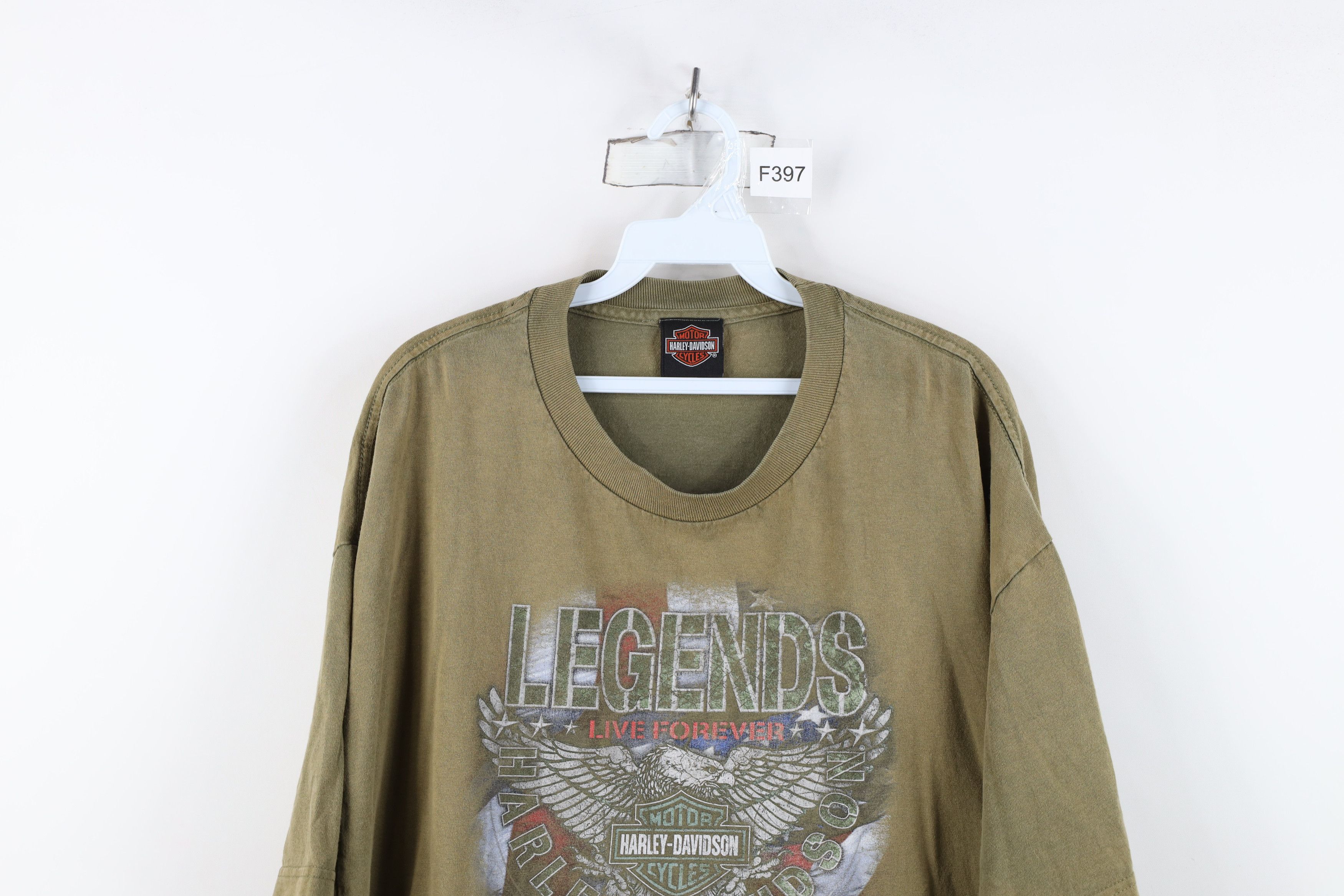 Harley Davidson Vintage Harley Davidson Spell Out Eagle Baltimore T-Shirt Size US XXL / EU 58 / 5 - 2 Thumbnail