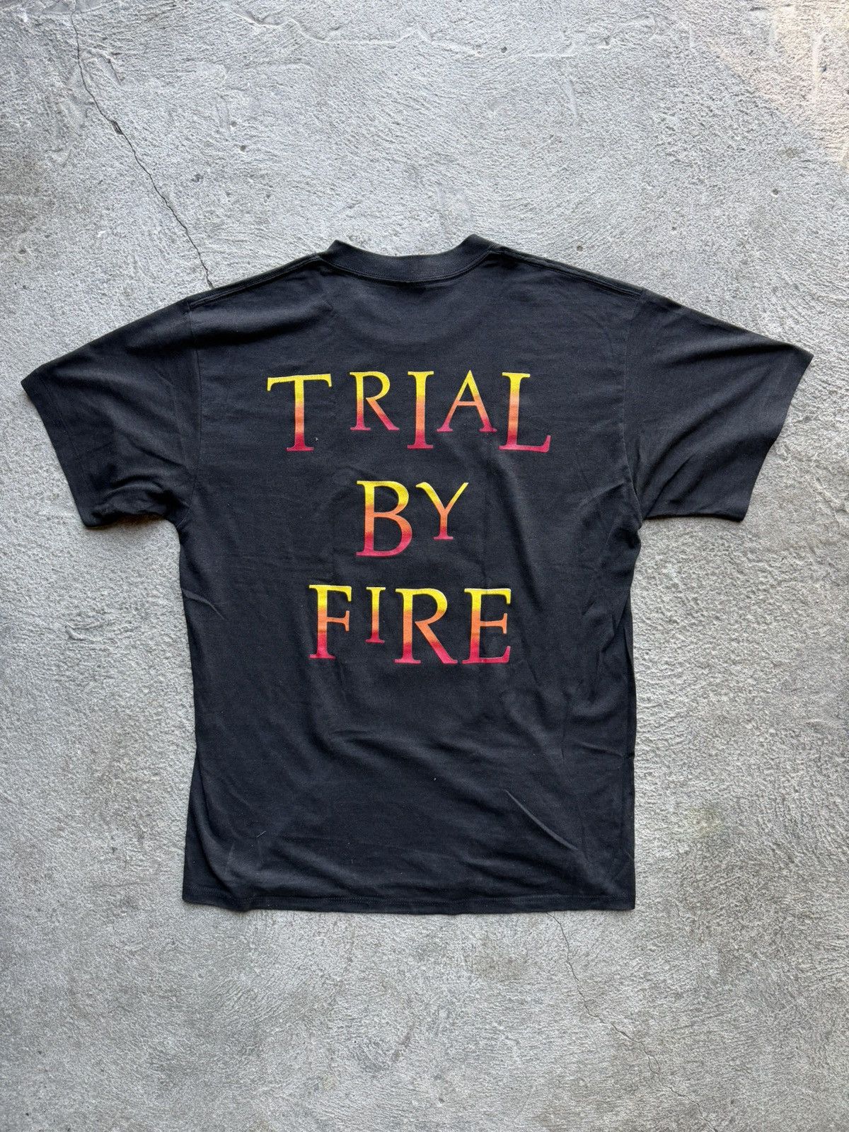 Band Tees 80s Testament Trial by Fire 1989 Vintage Tour Tee | Size L Size US L / EU 52-54 / 3 - 1 Thumbnail