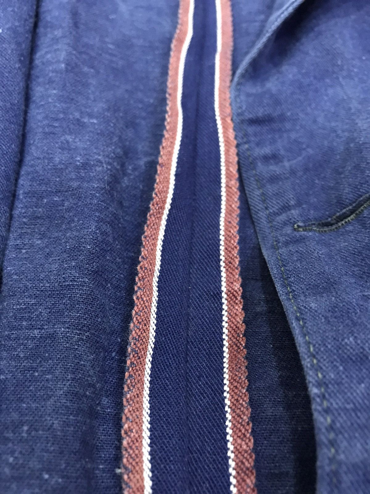image of Selfedge x Vintage Selvedge Canvas Chore Jacket Navy Blue, Men's (Size Large)