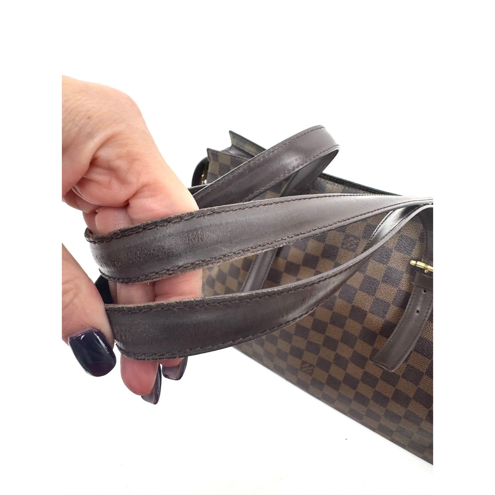 Louis Vuitton Louis Vuitton Brown Damier Ebene Chelsea Top Zip Tote Bag Size ONE SIZE - 8 Thumbnail