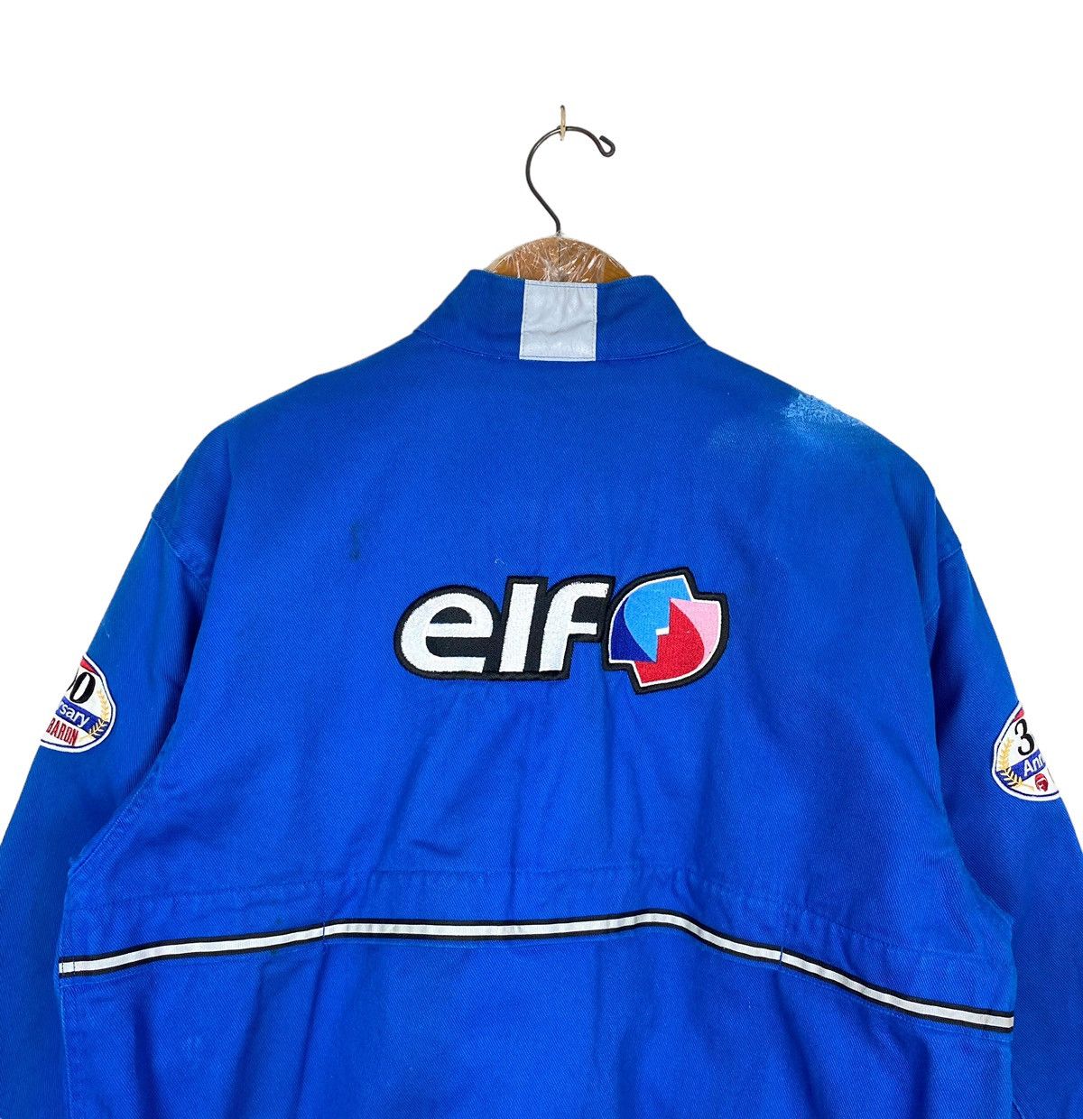 Japanese Brand Elf 300 Anniversary Red Baron Embroidery Big Logo Jacket Size US M / EU 48-50 / 2 - 2 Thumbnail