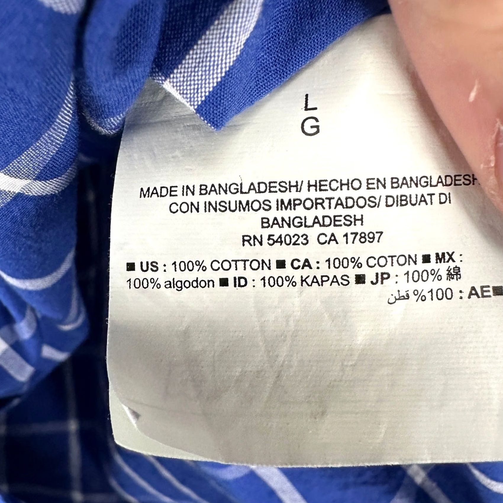 Old Navy VINTAGE Old Navy Shirt Button-Down Mens Large Blue Plaid Classic Regular Fit Casual NEW Size US L / EU 52-54 / 3 - 5 Thumbnail