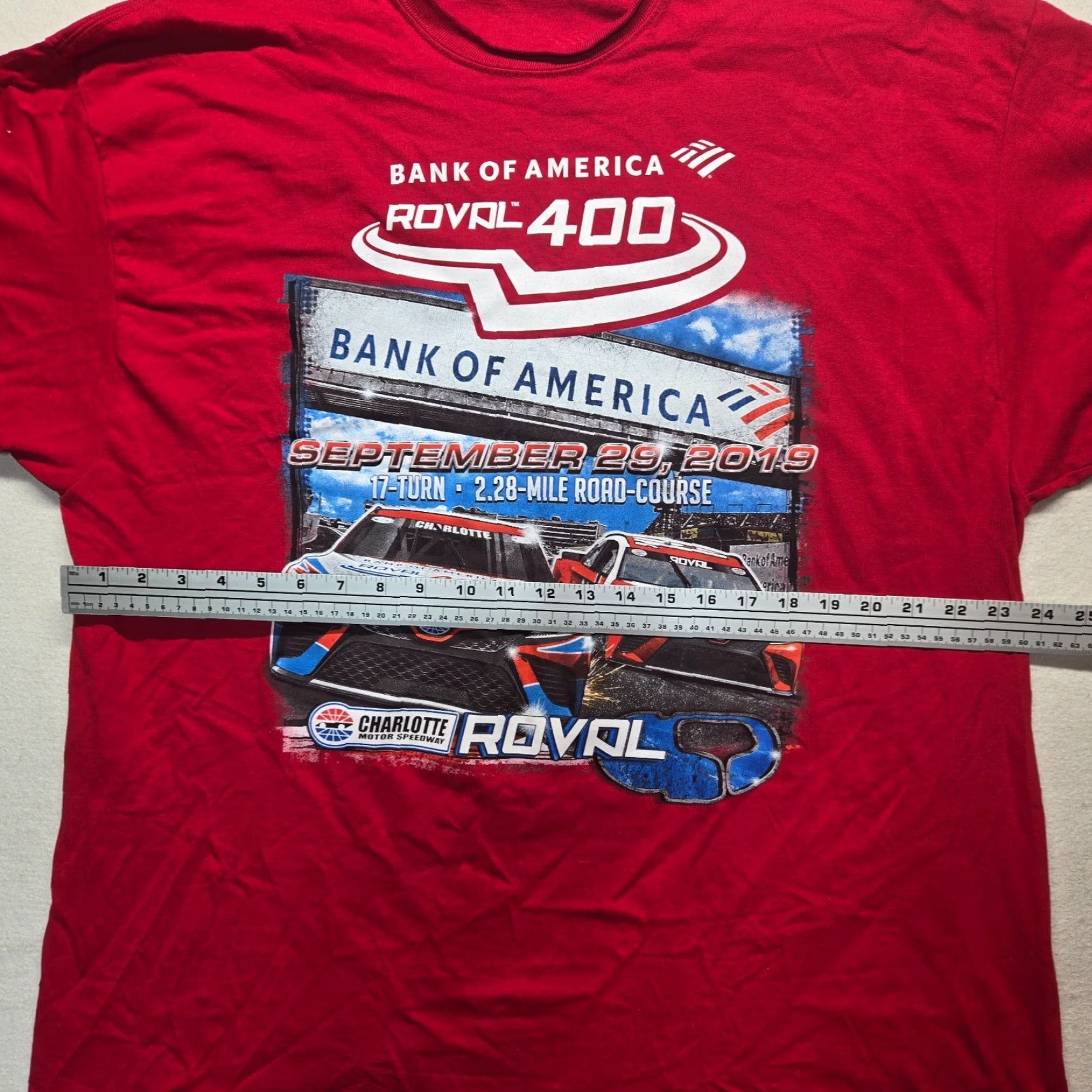 Vintage VINTAGE Roval 400 Madness Charlotte Motor Speedway NASCAR Graphic Red T-Shirt Men's 2XL Size US XXL / EU 58 / 5 - 5 Thumbnail