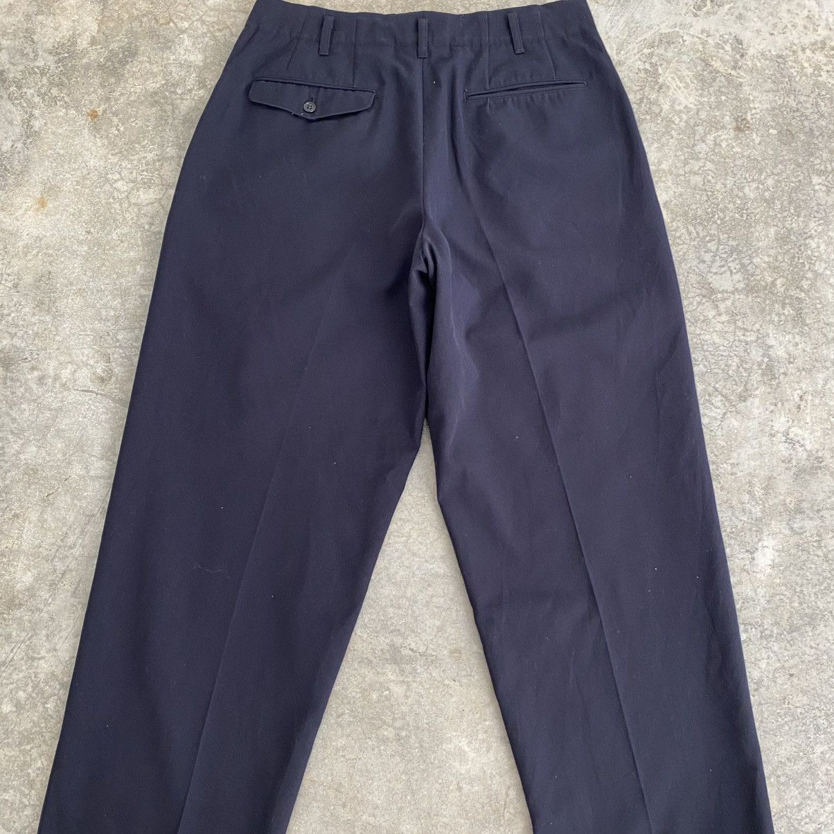 Yohji Yamamoto Yohji Yamamoto CJRC 2 Tucks Wool Blend Wide Trouser Pants Size US 31 - 14 Thumbnail