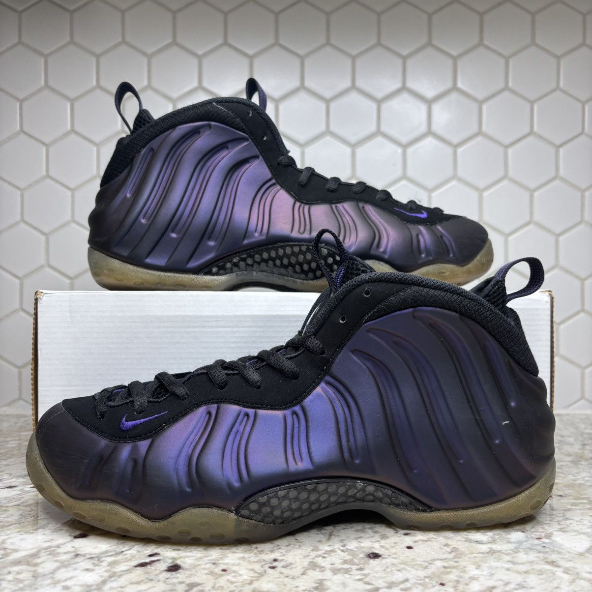 Nike Size 10.5-Nike Foamposite One Eggplant (2017) WORN No Box Size US 10.5 / EU 43-44 - 1 Thumbnail