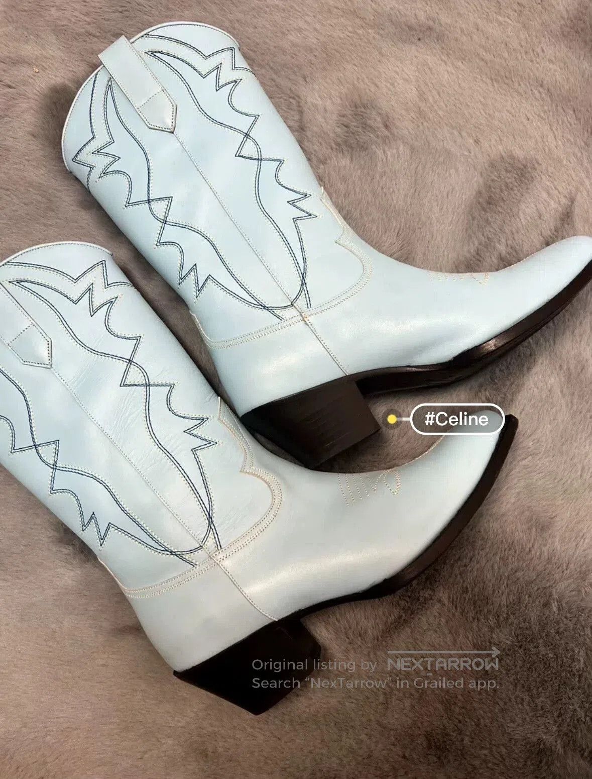 Celine Celine Spring Summer Western Chelsea Boots. Size US 10.5 / IT 40.5 - 1 Thumbnail