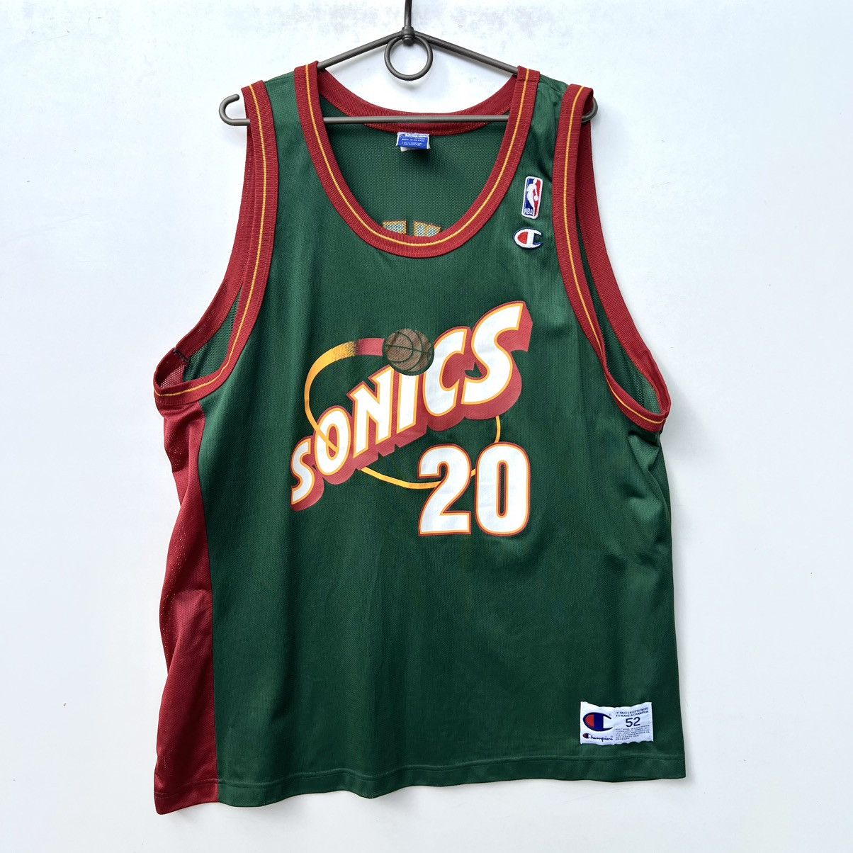 NBA Seattle SuperSonics Gary Payton Champion Basketball Vintage Size US L / EU 52-54 / 3 - 1 Thumbnail