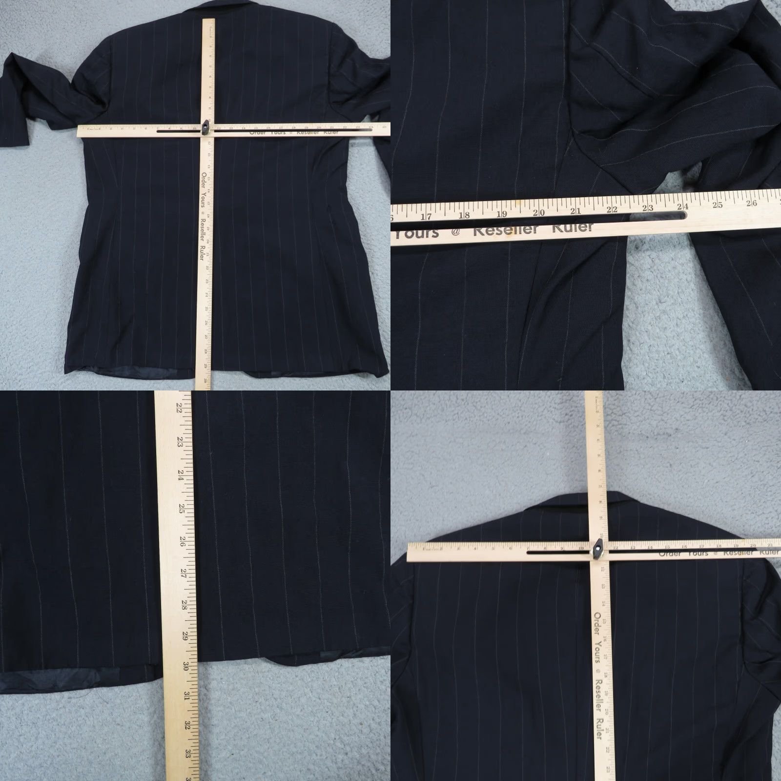 Polo Ralph Lauren VINTAGE Polo Ralph Lauren Blazer 44R Pinstripe Jacket University 80s Mens Jacket Blazer Size 44 Blue Size US XXL / EU 58 / 5 - 9 Thumbnail