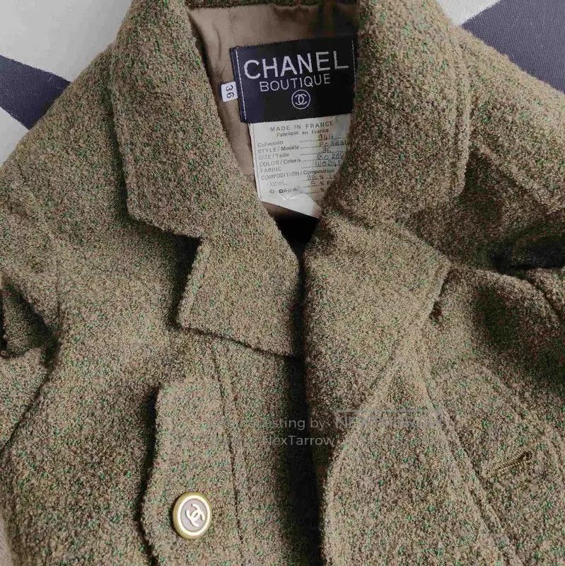 Chanel Chanel Winter Long Coat in Green . Size M / US 6-8 / IT 42-44 - 8 Thumbnail