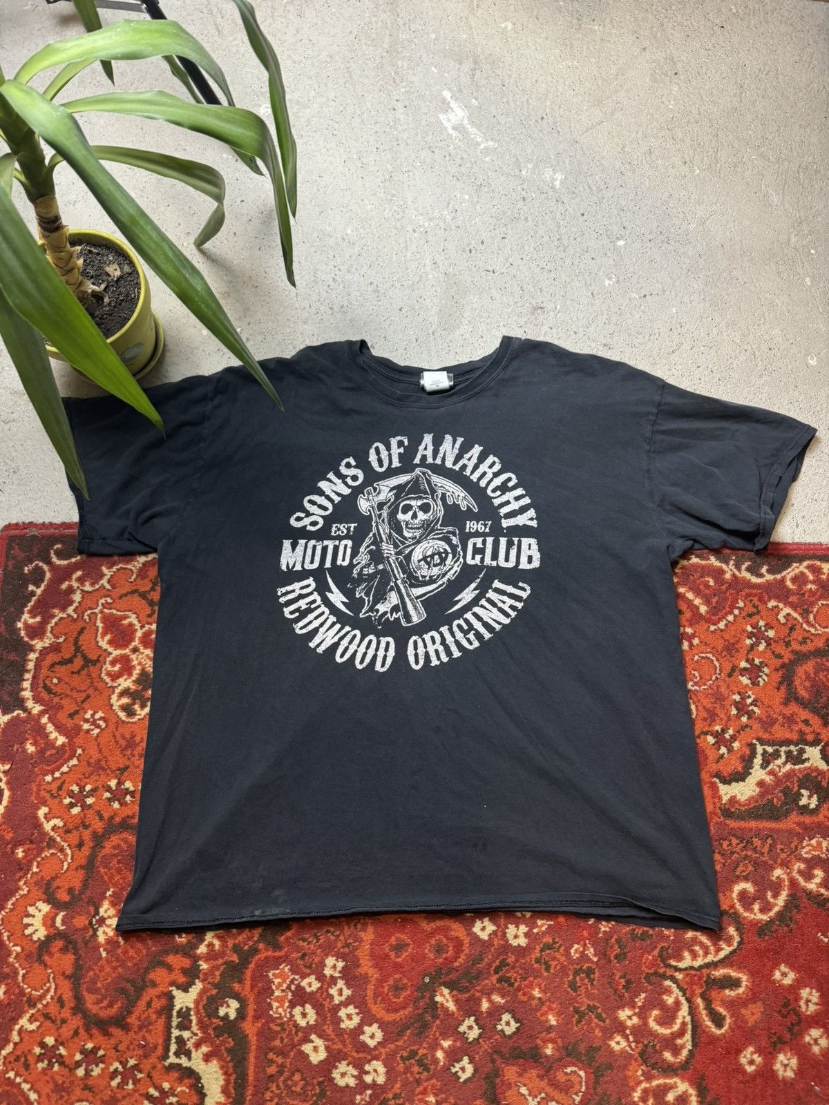Vintage Vintage Y2K Sons of Anarchy Big Logo Moto Club Movie Tee Size US L / EU 52-54 / 3 - 1 Thumbnail