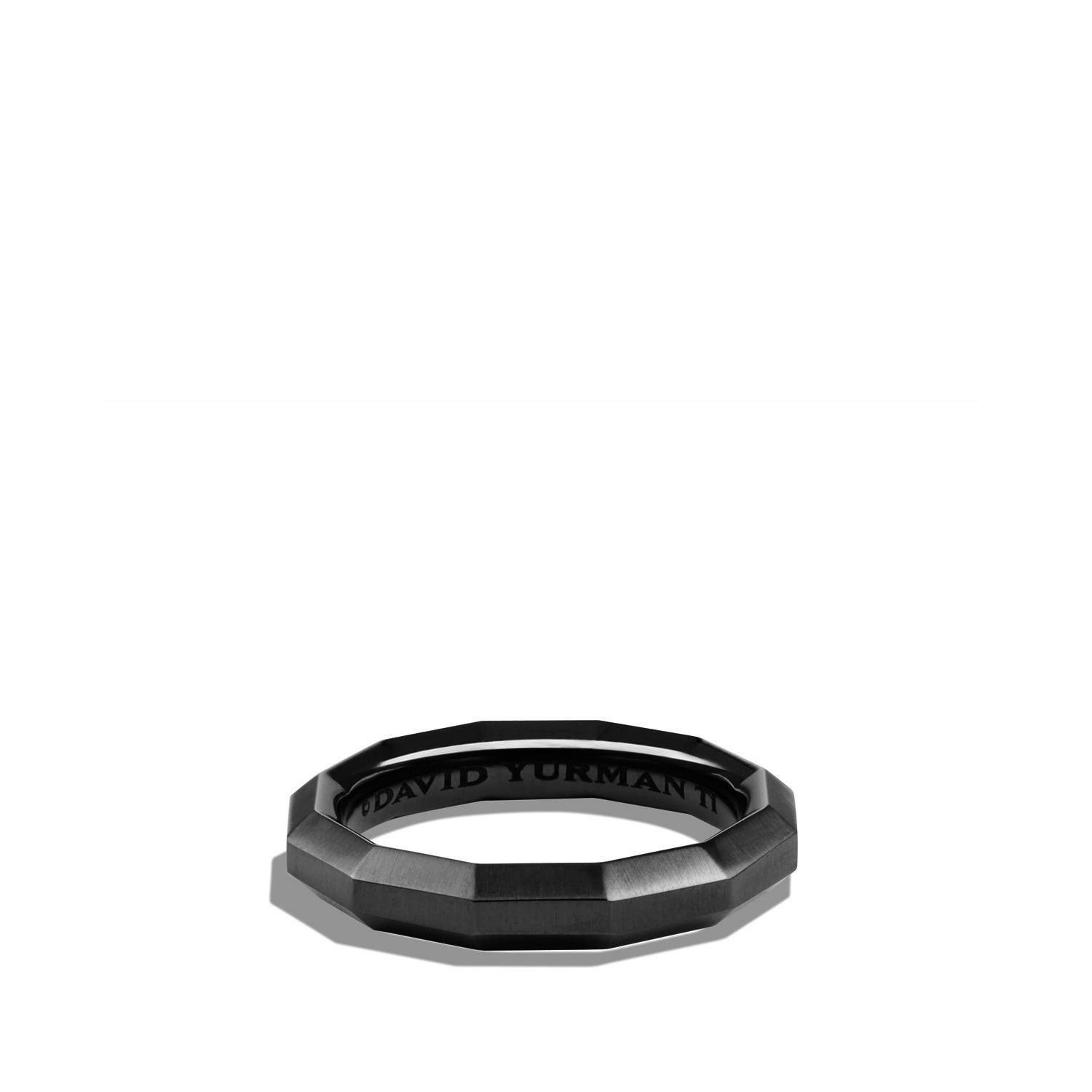 David Yurman o1w1db10526 R15779M/Size 7/Faceted Band in Black Size ONE SIZE - 1 Preview