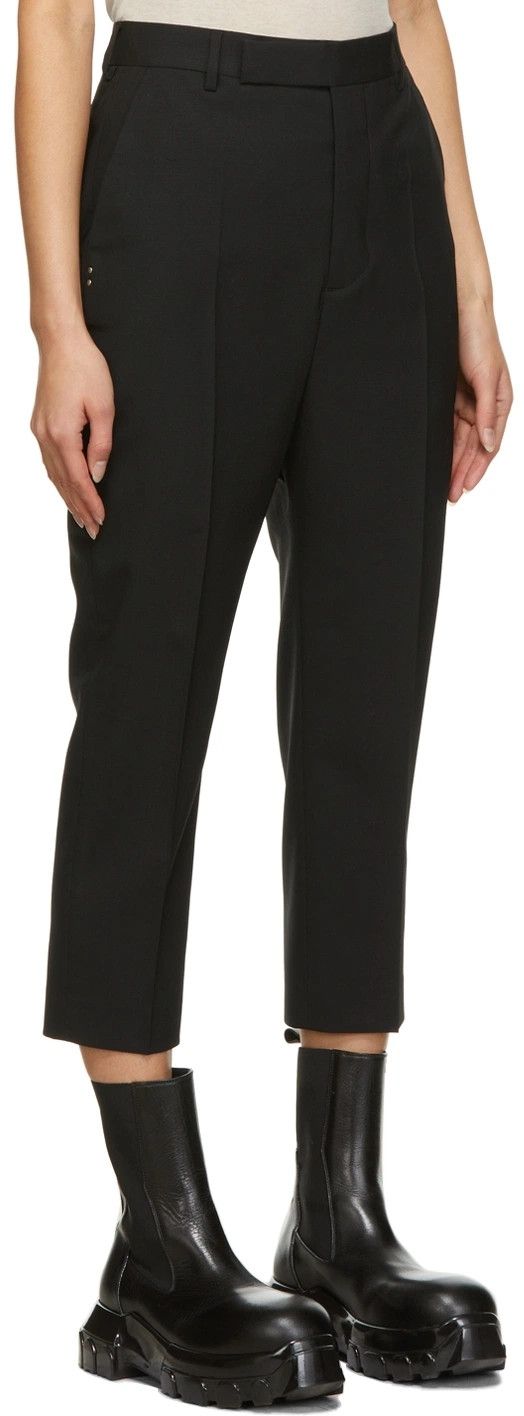 Rick Owens o1y0126 Casual Pant in Black Size 26" / US 2 / IT 38 - 2 Thumbnail