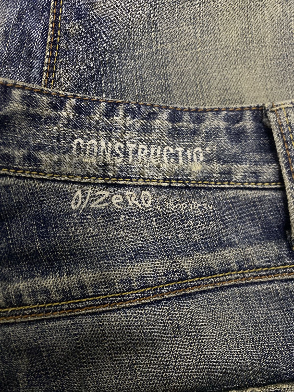 Label Under Construction ITALY BRAND 0/ZERO CONSTRUCTION DISTRESS CASUAL STYLE Size US 30 / EU 46 - 7 Thumbnail