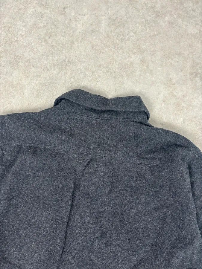 Armani 1990s Armani Dark Grey Minimalist Wool Blend Shirt Size US M / EU 48-50 / 2 - 6 Thumbnail