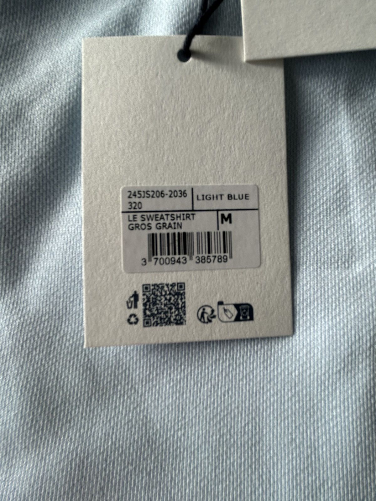 Jacquemus Jacquemus Gros Grain Hoodie in blue Light Size US M / EU 48-50 / 2 - 4 Thumbnail