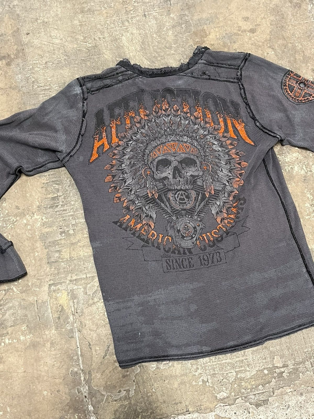 Affliction Affliction thermal long-sleeve grunge y2k opium cybery2k Size US L / EU 52-54 / 3 - 8 Thumbnail