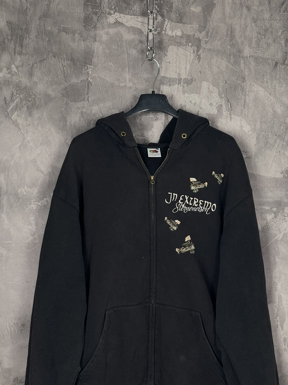 Band Tees × Vintage Vintage Hoodie In Extremo Rock Metal Grunge Punk Washed Size US L / EU 52-54 / 3 - 9 Thumbnail
