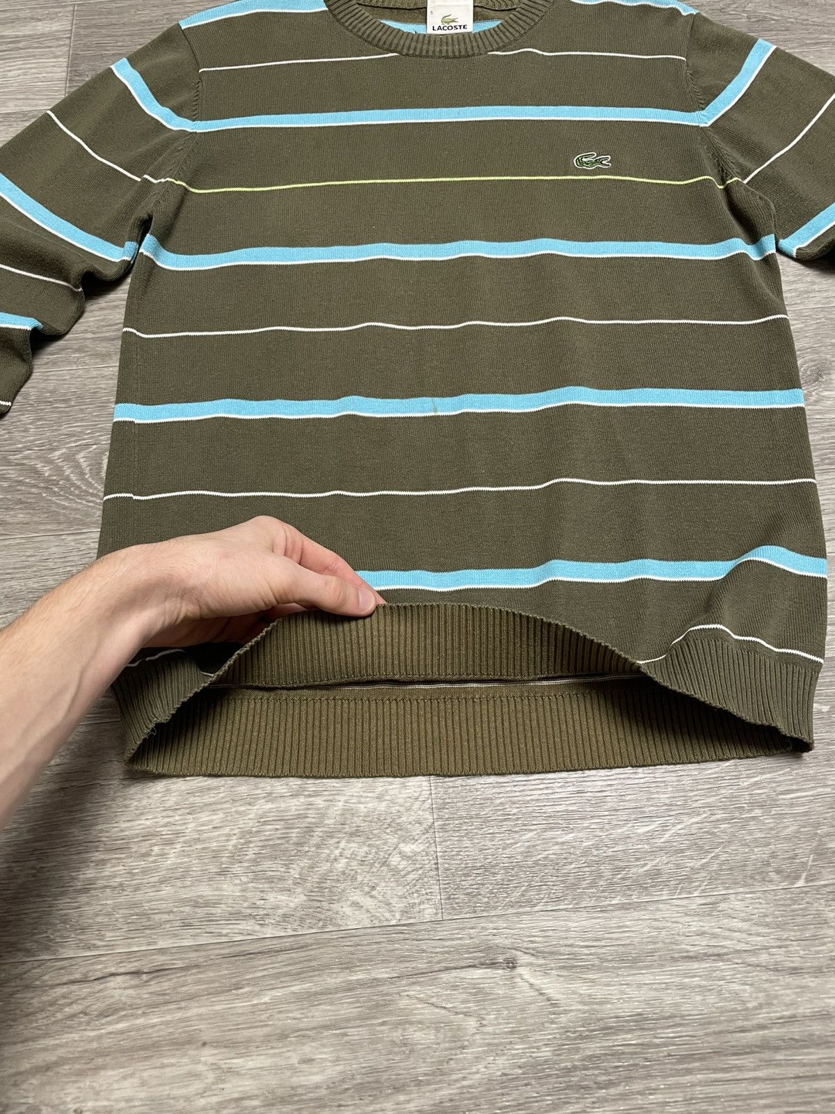 Lacoste Vintage Lacoste Striped Sweater Y2K Size US S / EU 44-46 / 1 - 11 Thumbnail