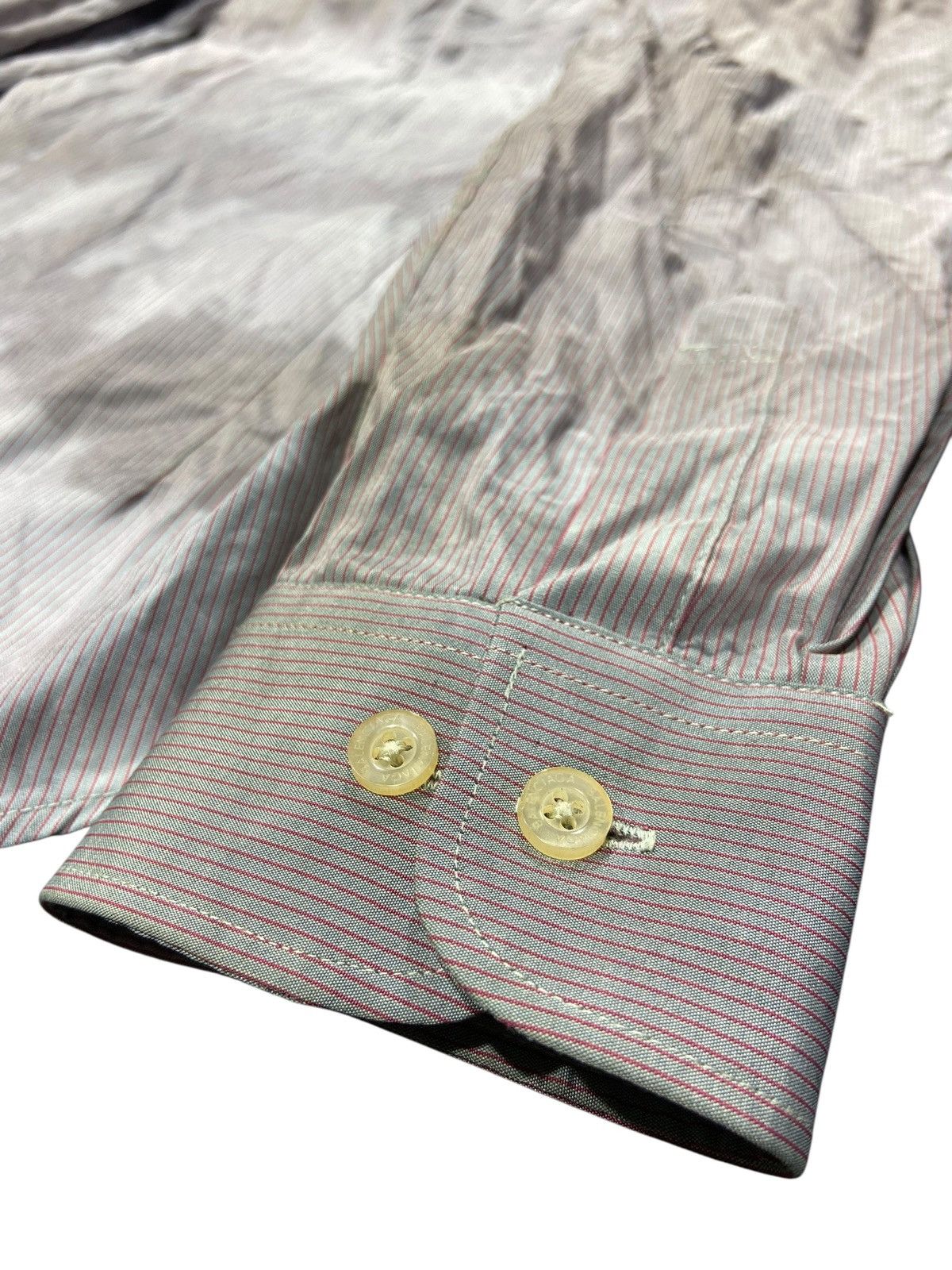 Balenciaga 💥Send offer💥 Vintage Balenciaga Striped Button Up gradient Size US M / EU 48-50 / 2 - 9 Thumbnail