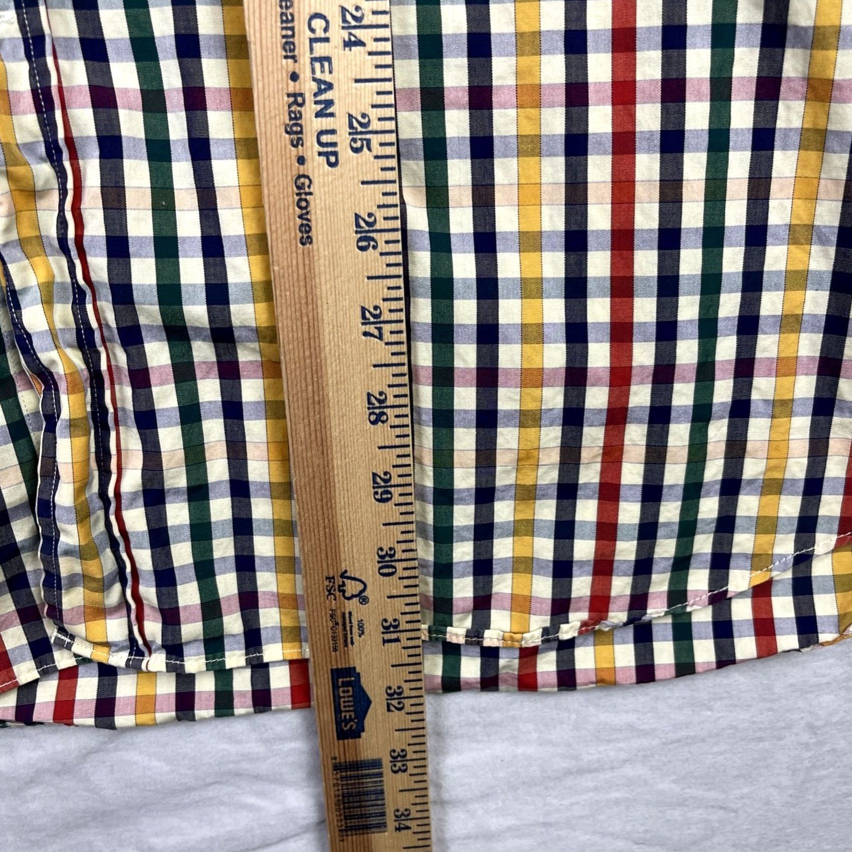 Paul & Shark Paul & Shark Yachting Shirt Mens 44 Yellow Check Button-Down Made In Italy Size US XXL / EU 58 / 5 - 7 Thumbnail