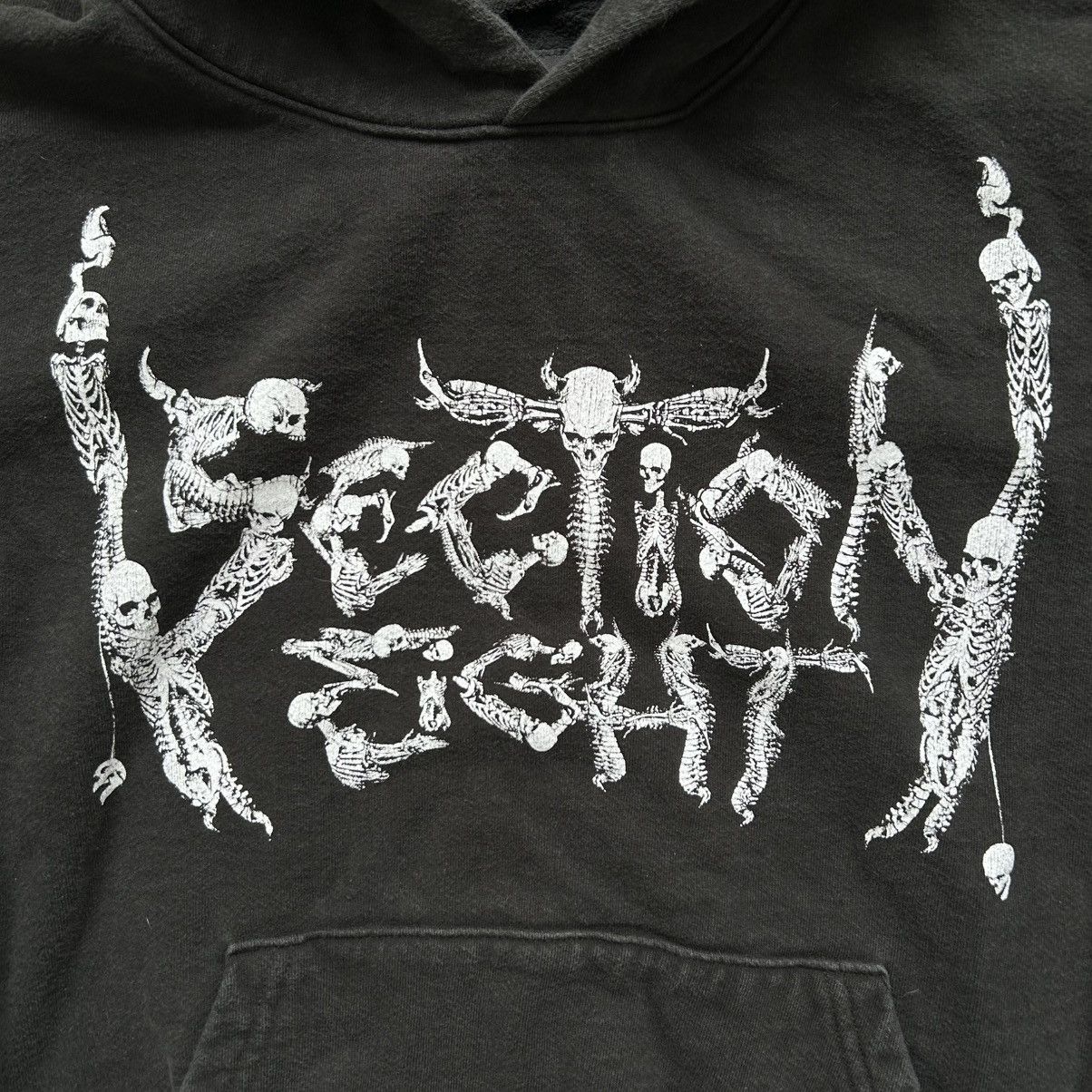 Section 8 Section 8 Skeleton Skull Hoodie Size Large Made in USA Size US L / EU 52-54 / 3 - 2 Thumbnail